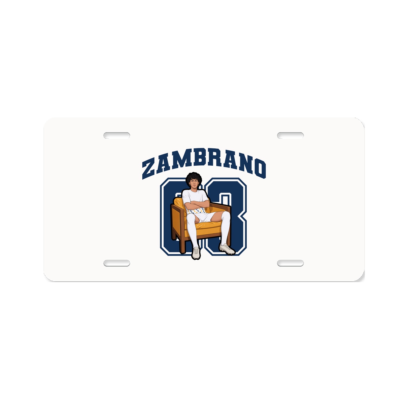 License Plate — Number in Classic