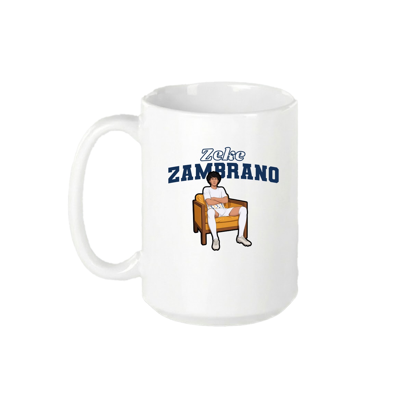 15oz Coffee Mug — Name Arch in White