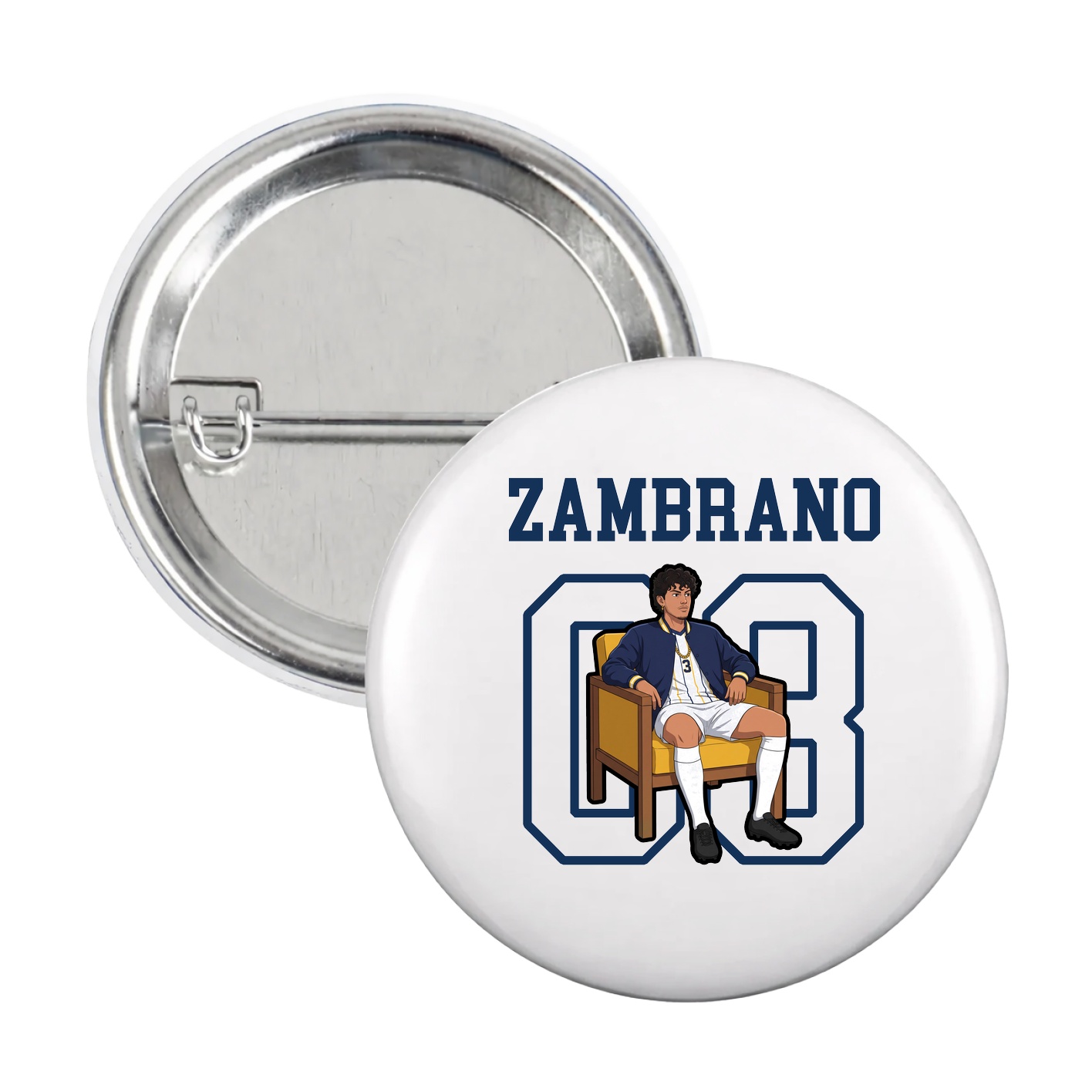 Game Day Button — Shirsey in White