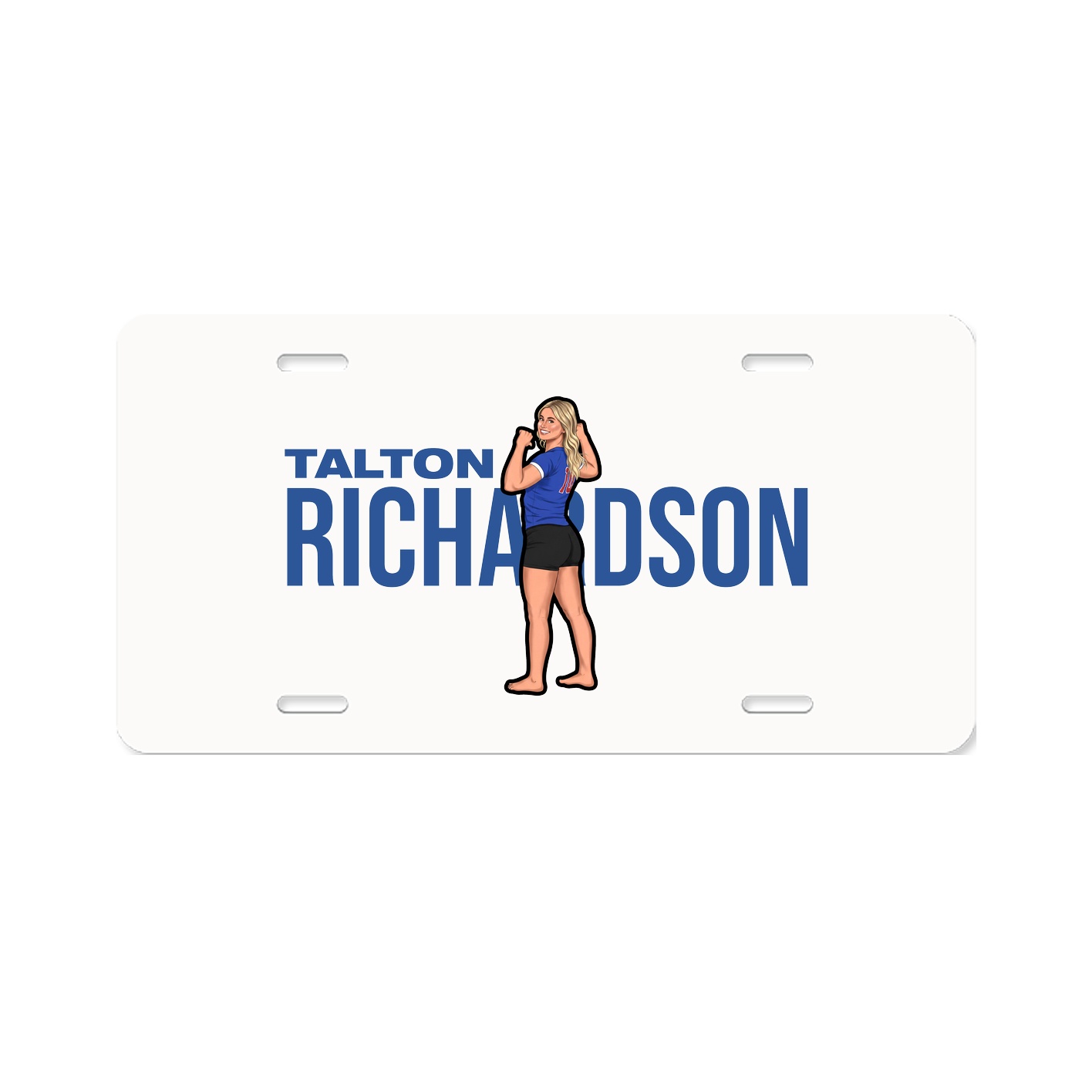 License Plate — Player Name in Classic