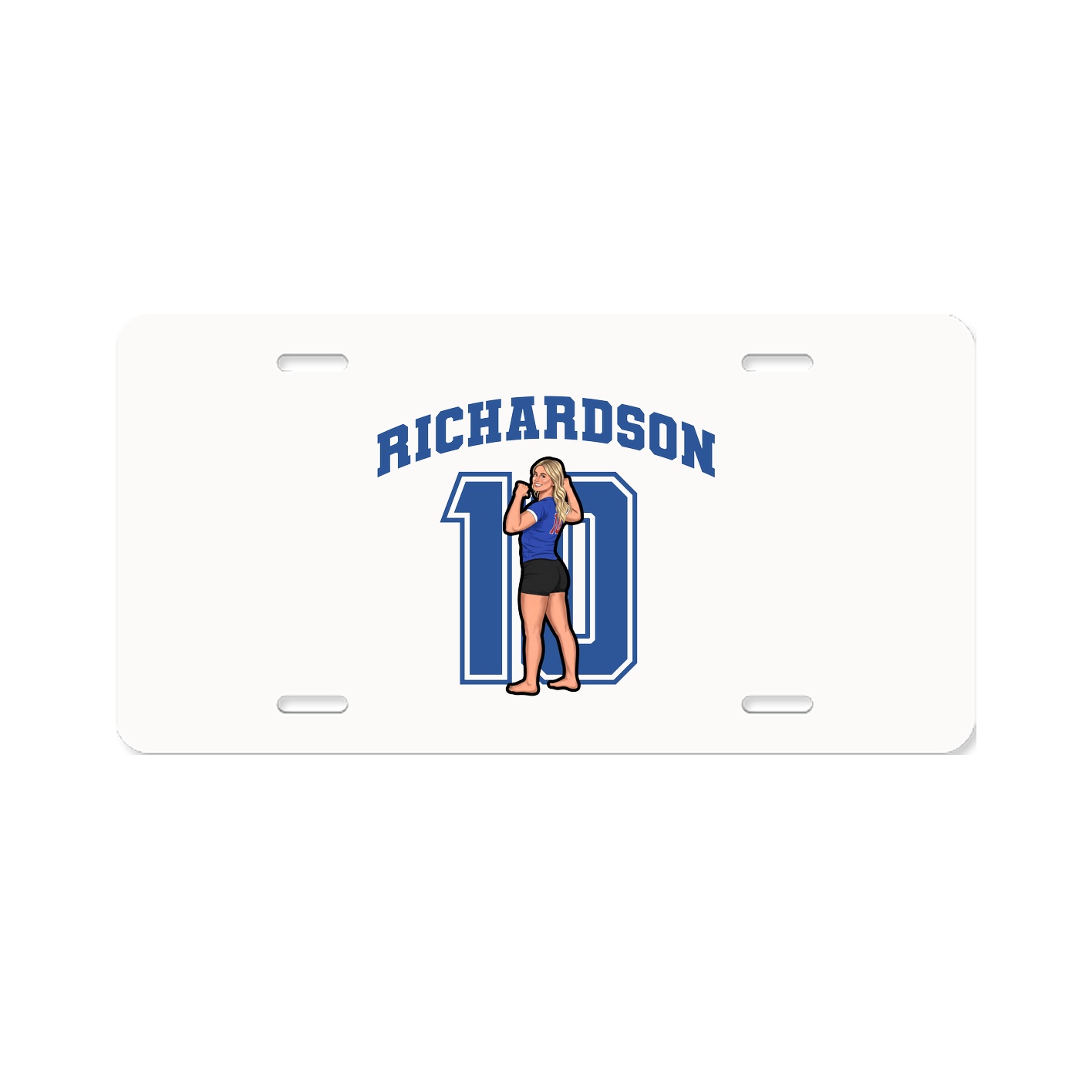 License Plate — Number in Classic