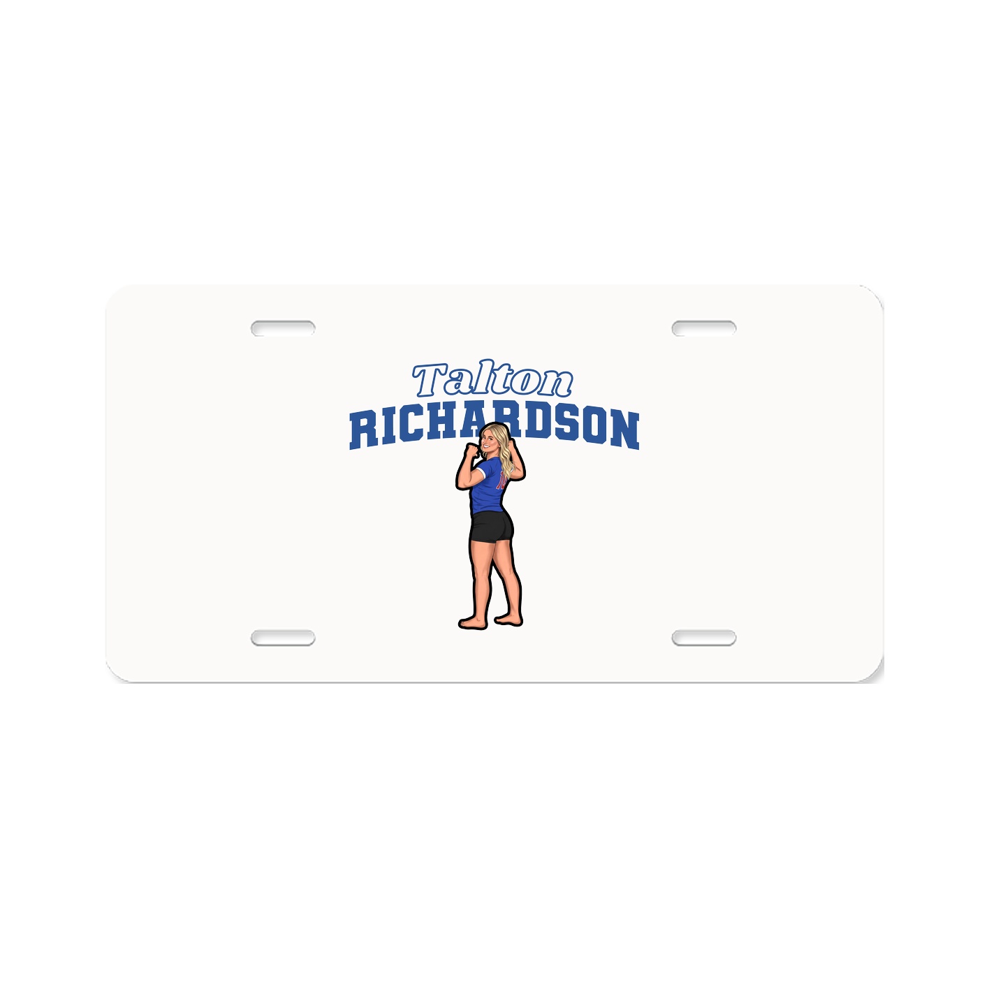License Plate — Name Arch in Classic