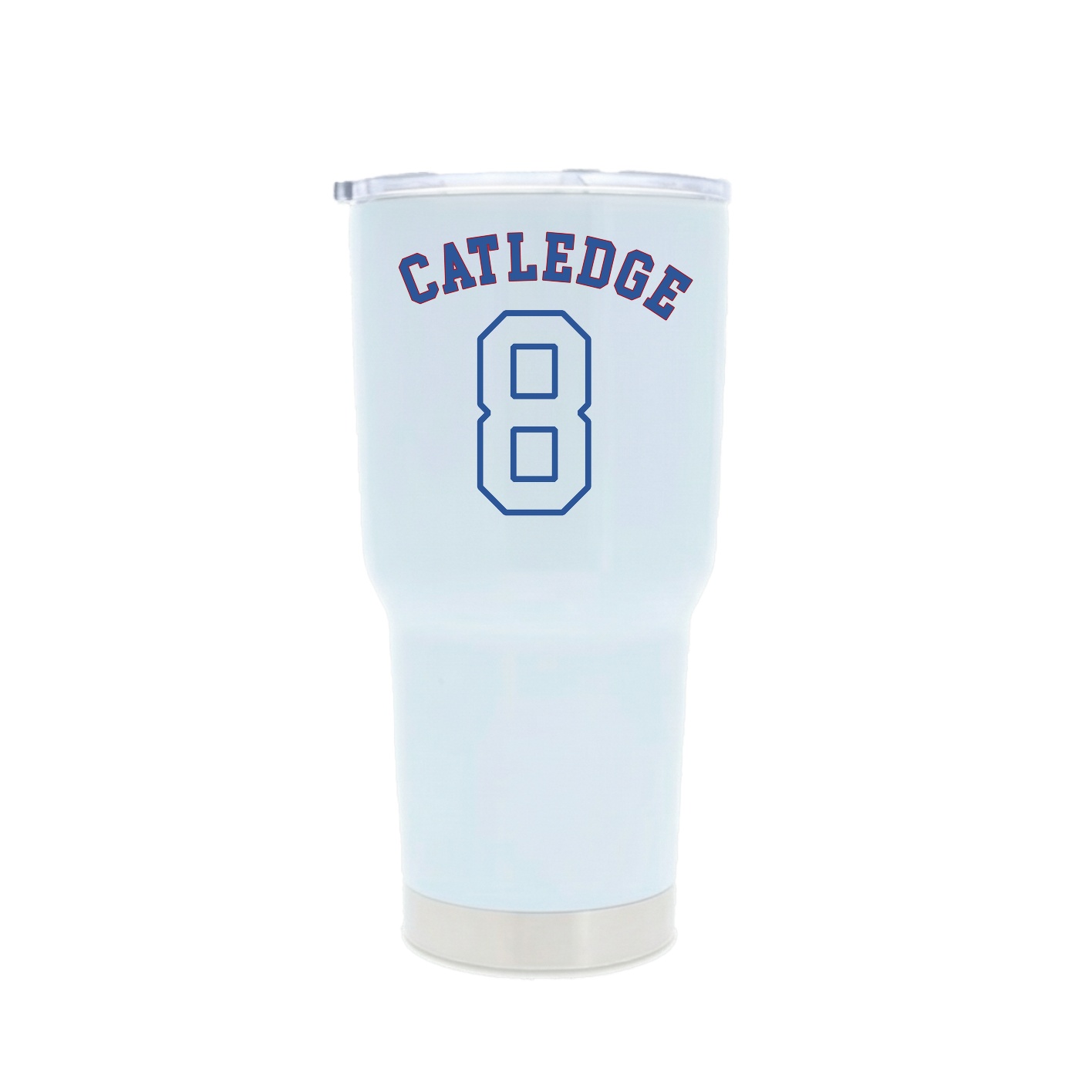 30oz Stainless Steel Tumbler — Shirsey Arch in White