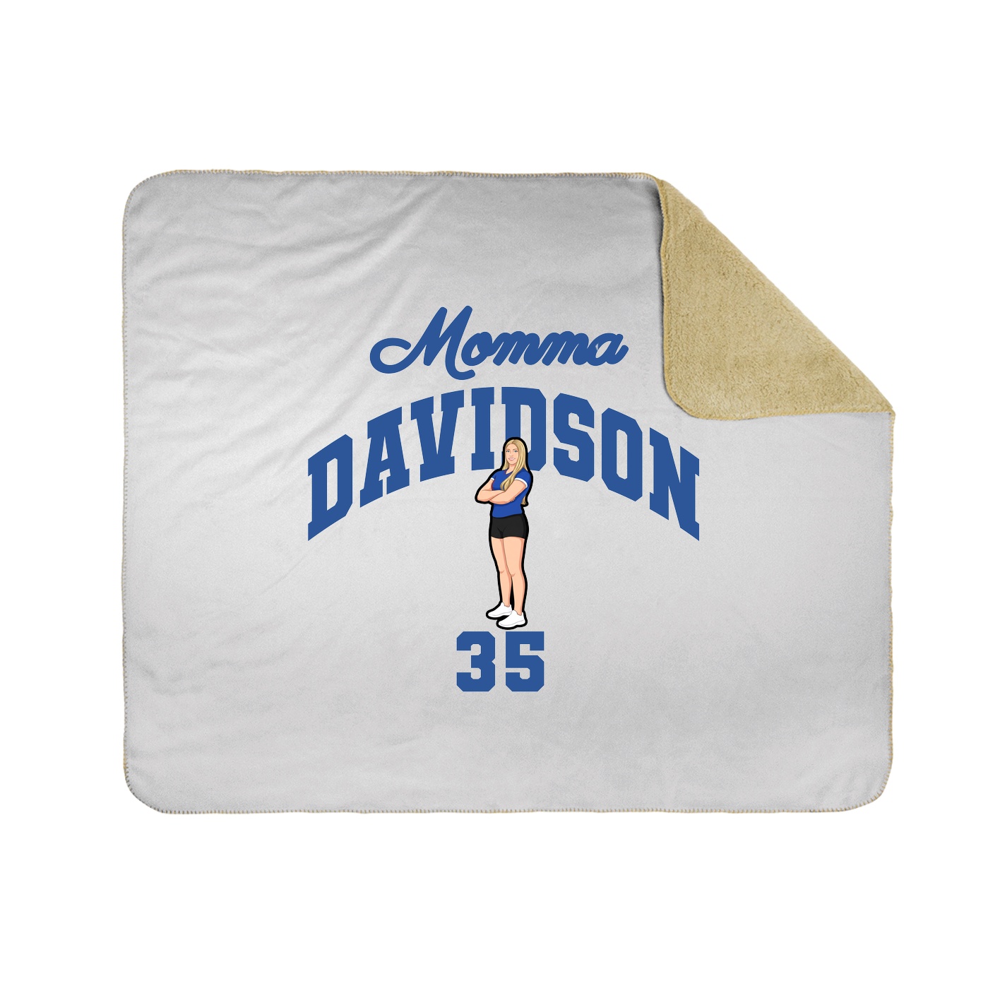 Throw Blanket — Mothers Day Arch in White