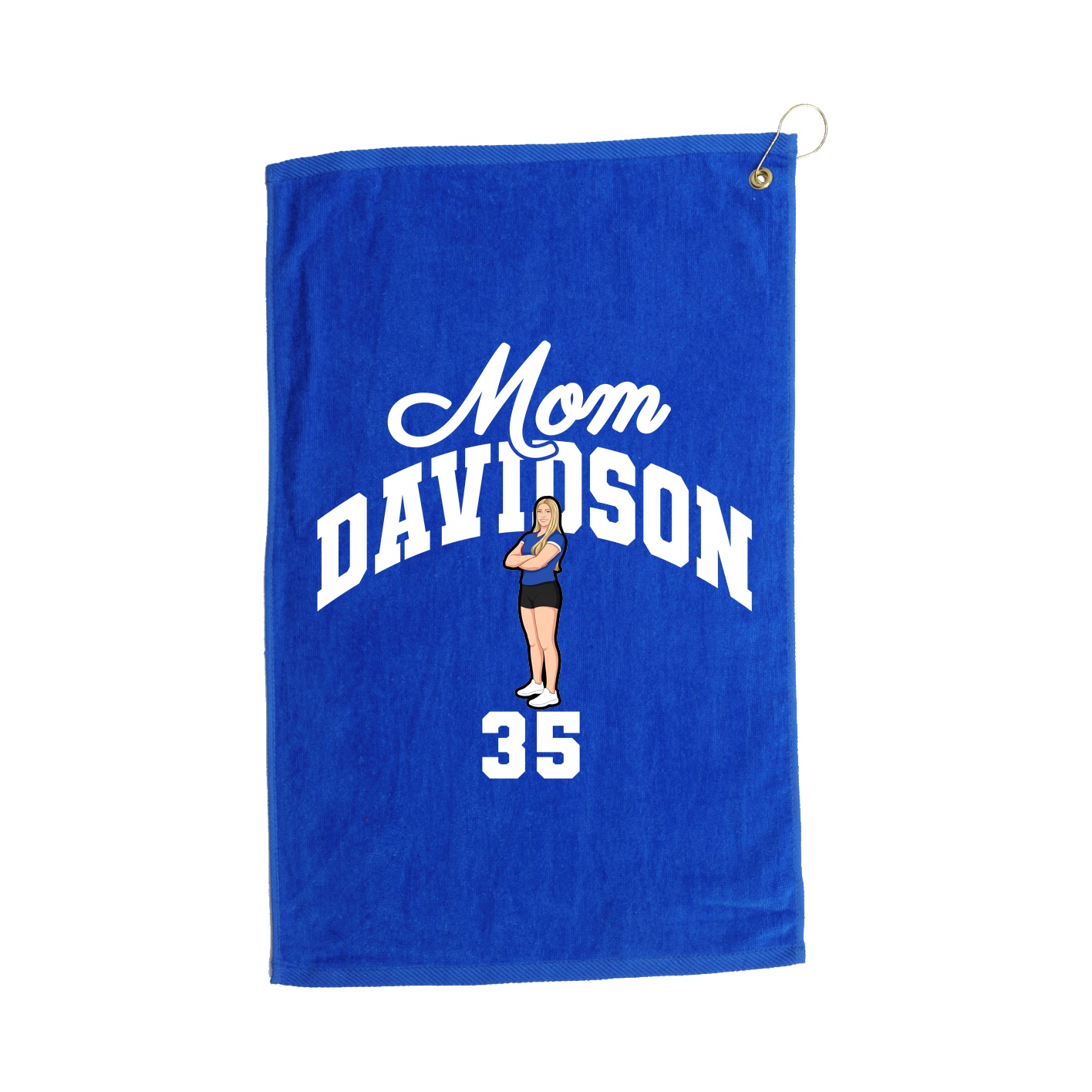 Golf Towel — Mothers Day Arch in Royal