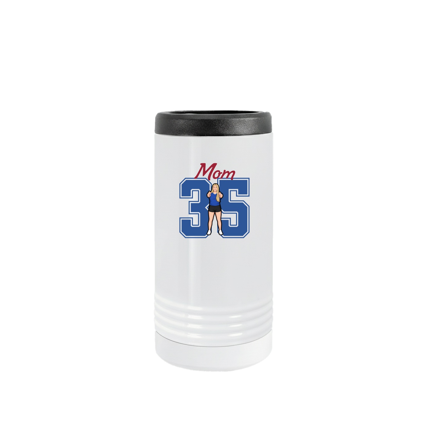 Slim Beverage Holder — Mothers Day Shirsey in White