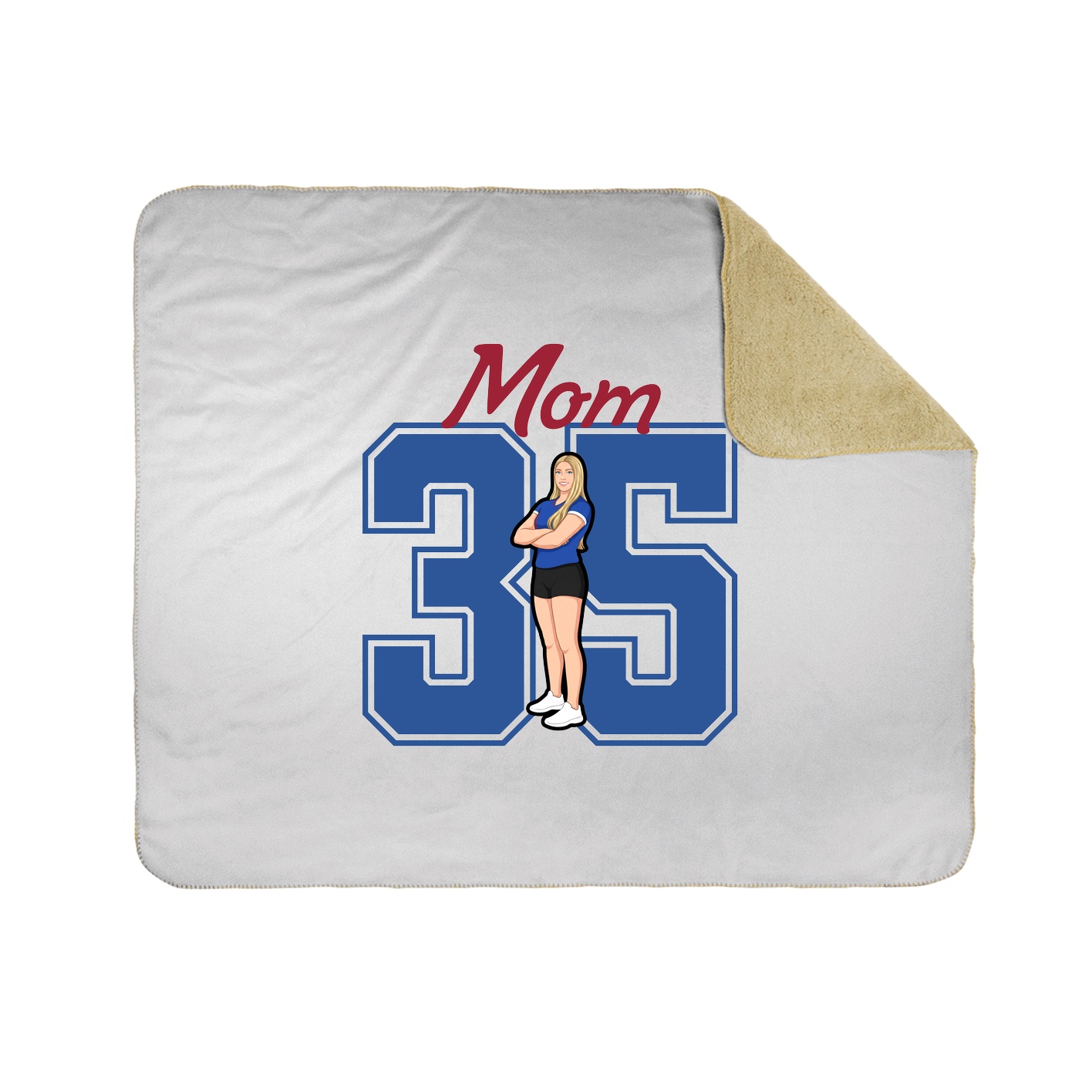 Throw Blanket — Mothers Day Shirsey in White