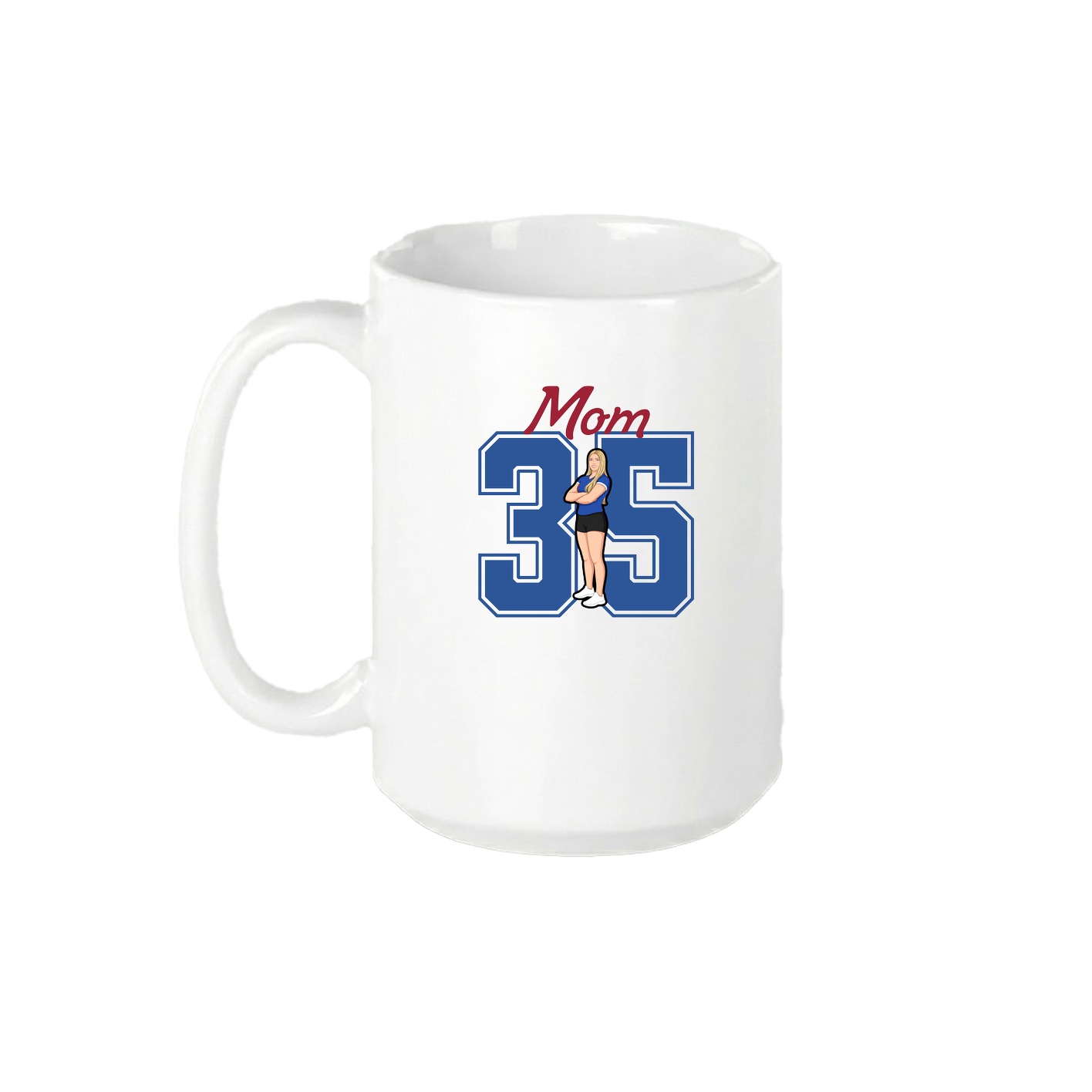 15oz Coffee Mug — Mothers Day Shirsey in White