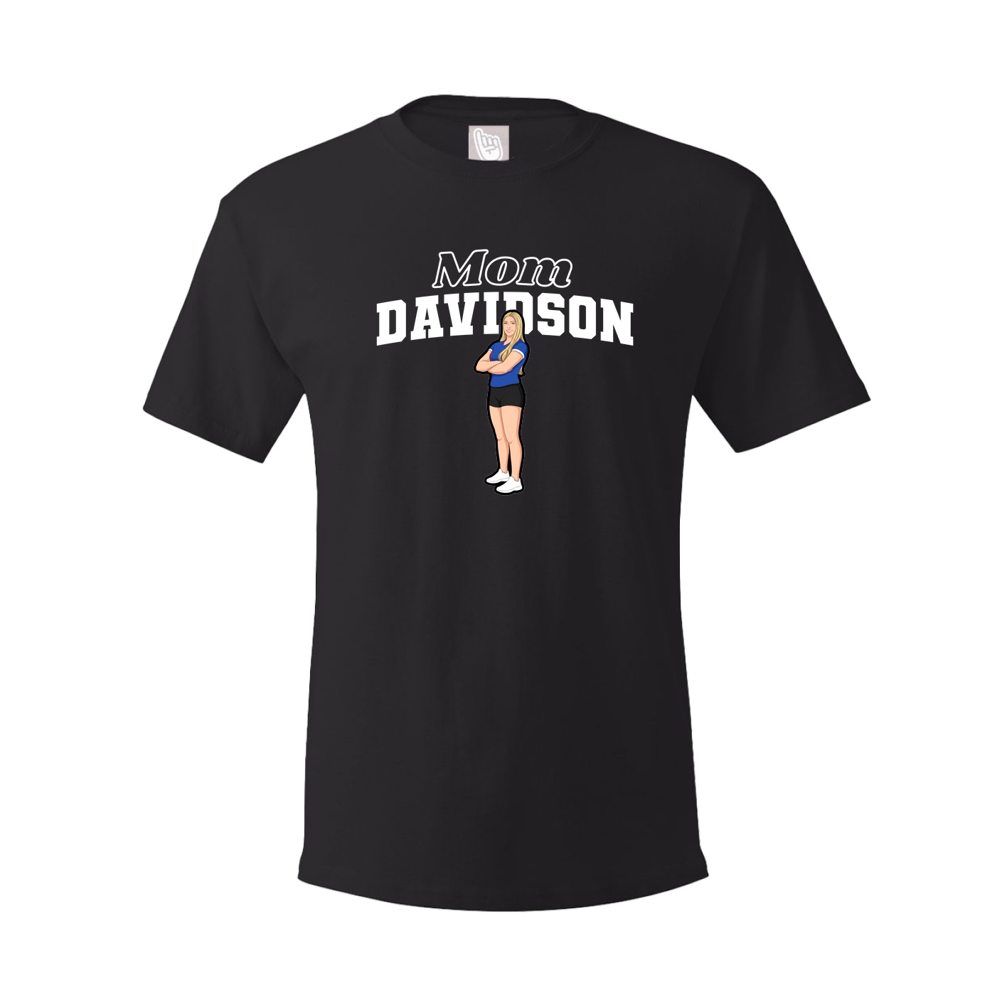 Youth Tee — Mothers Day Block in Black