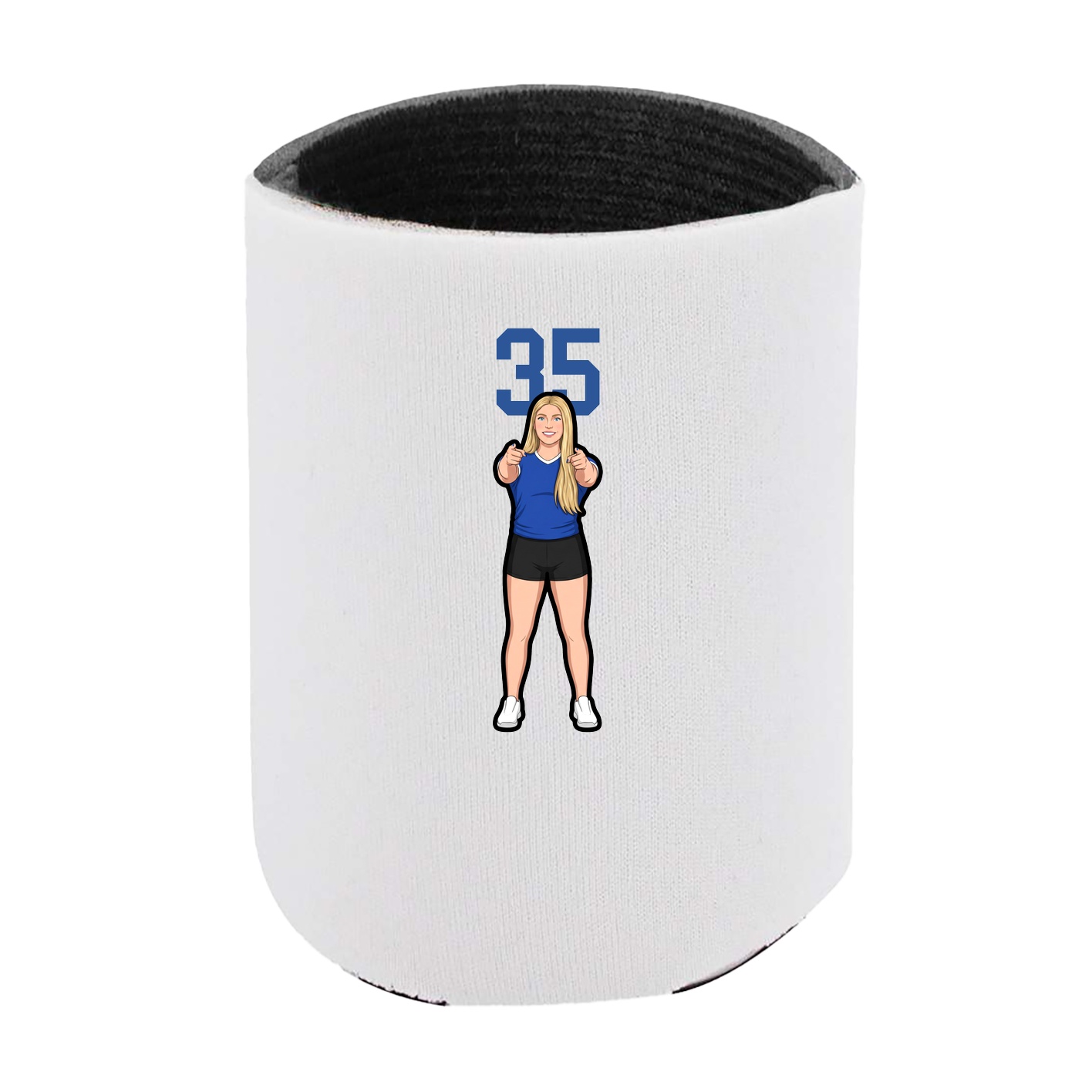 Can Holder — Number Top in White