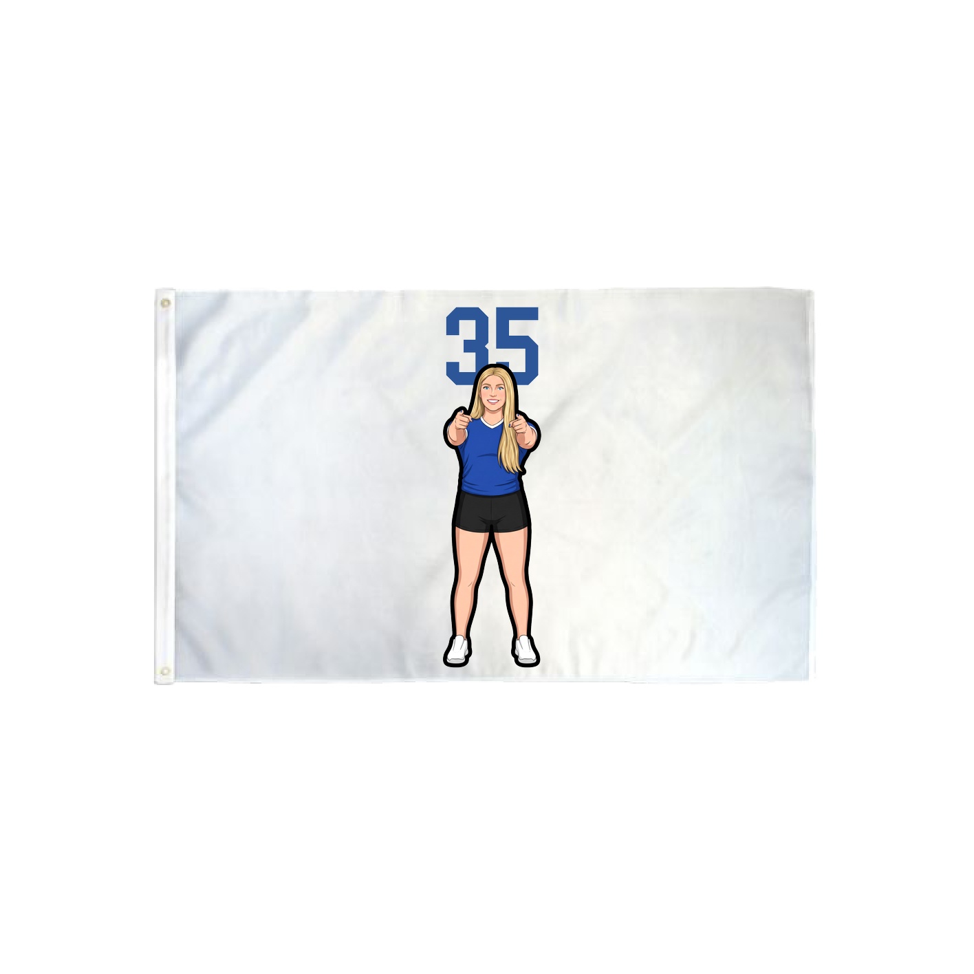 3x5 Flag — Number Top in Classic