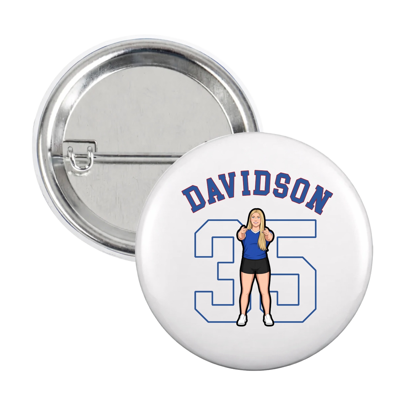 Game Day Button — Shirsey Arch in White