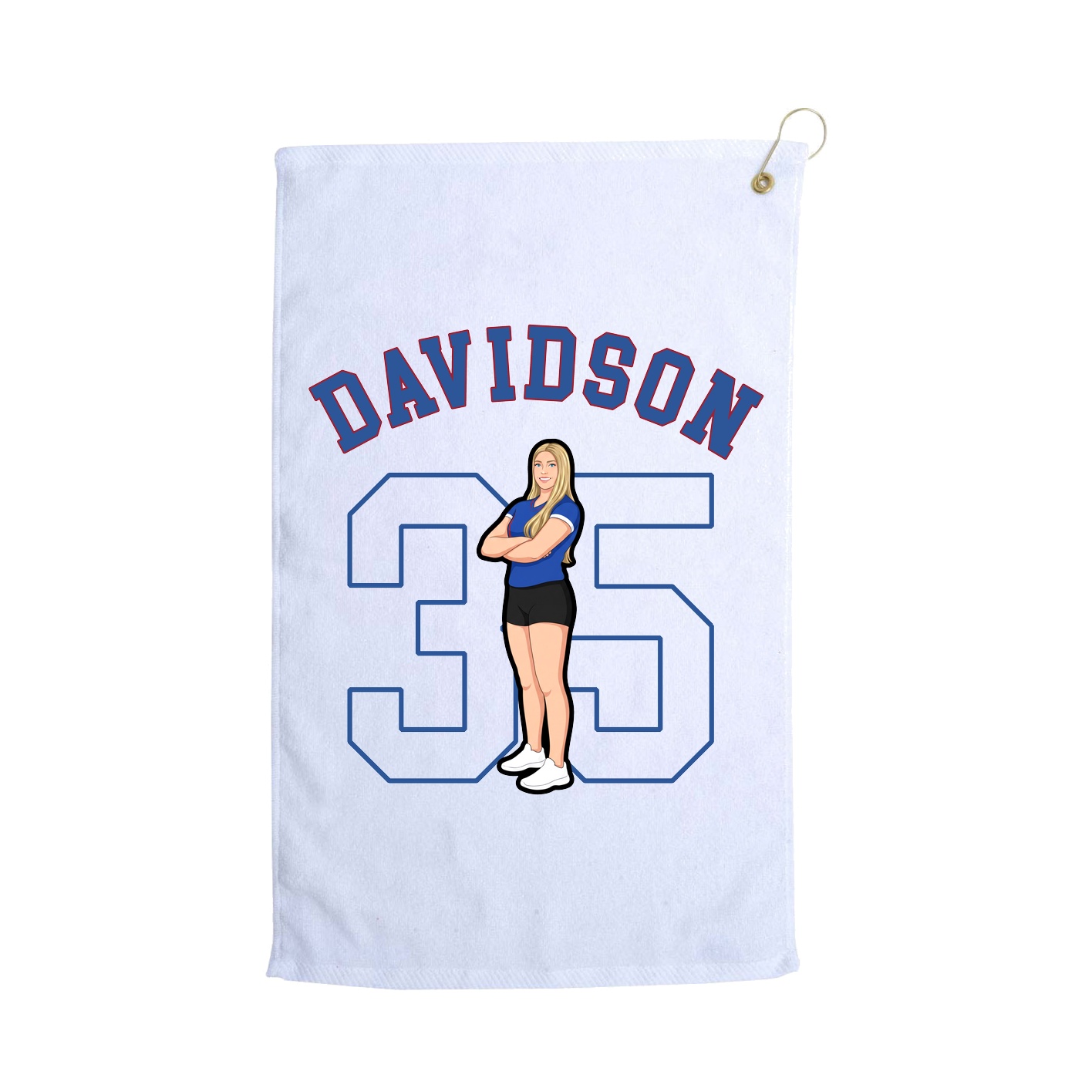 Golf Towel — Shirsey Arch in White