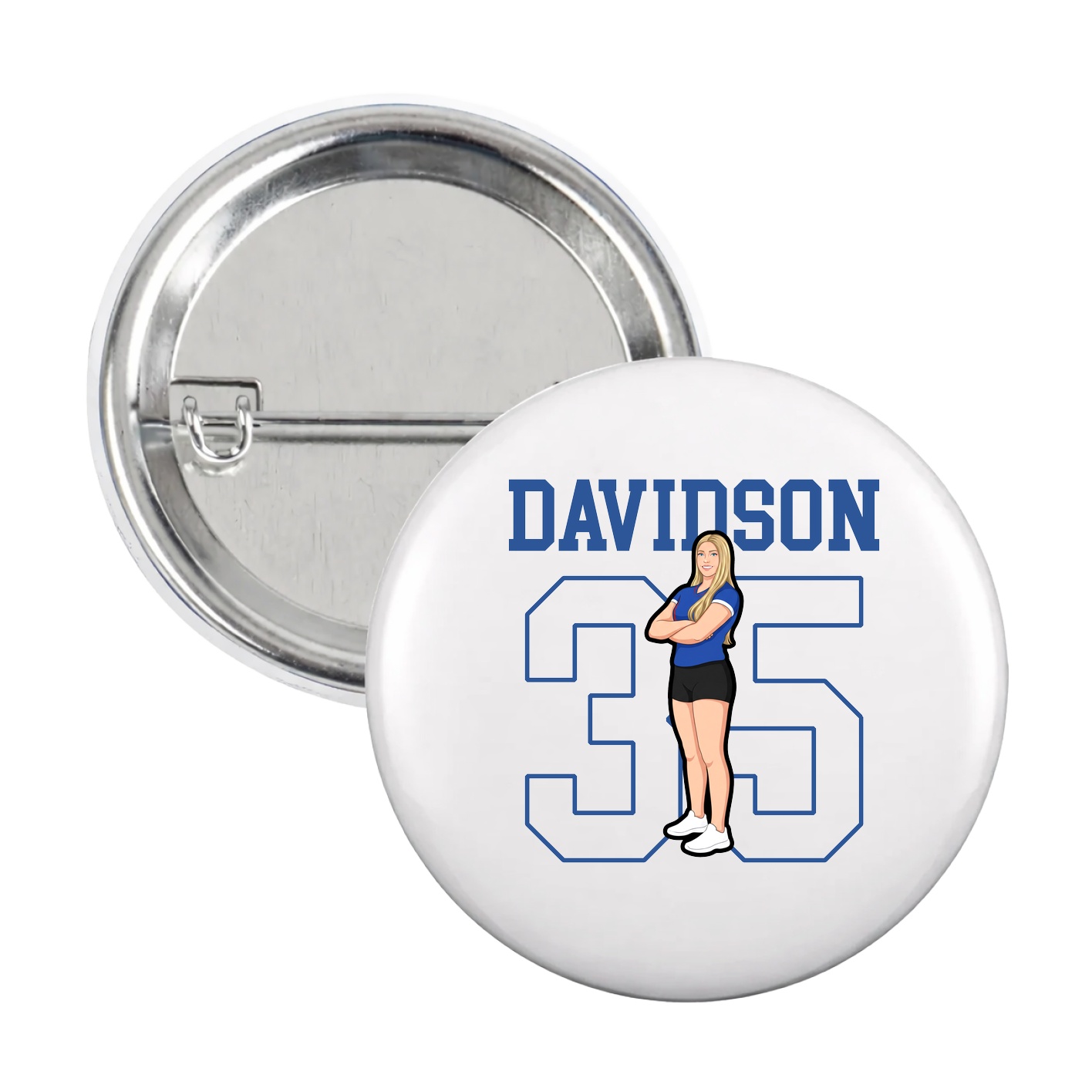 Game Day Button — Shirsey in White