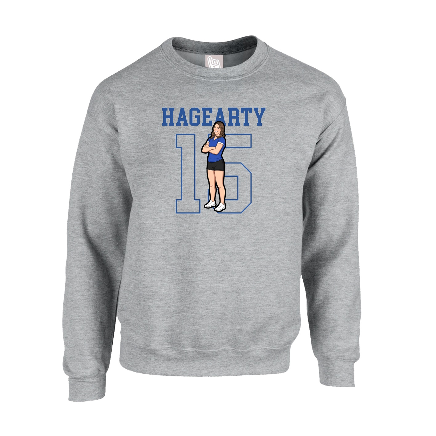 Fleece Crew — Shirsey in Grey