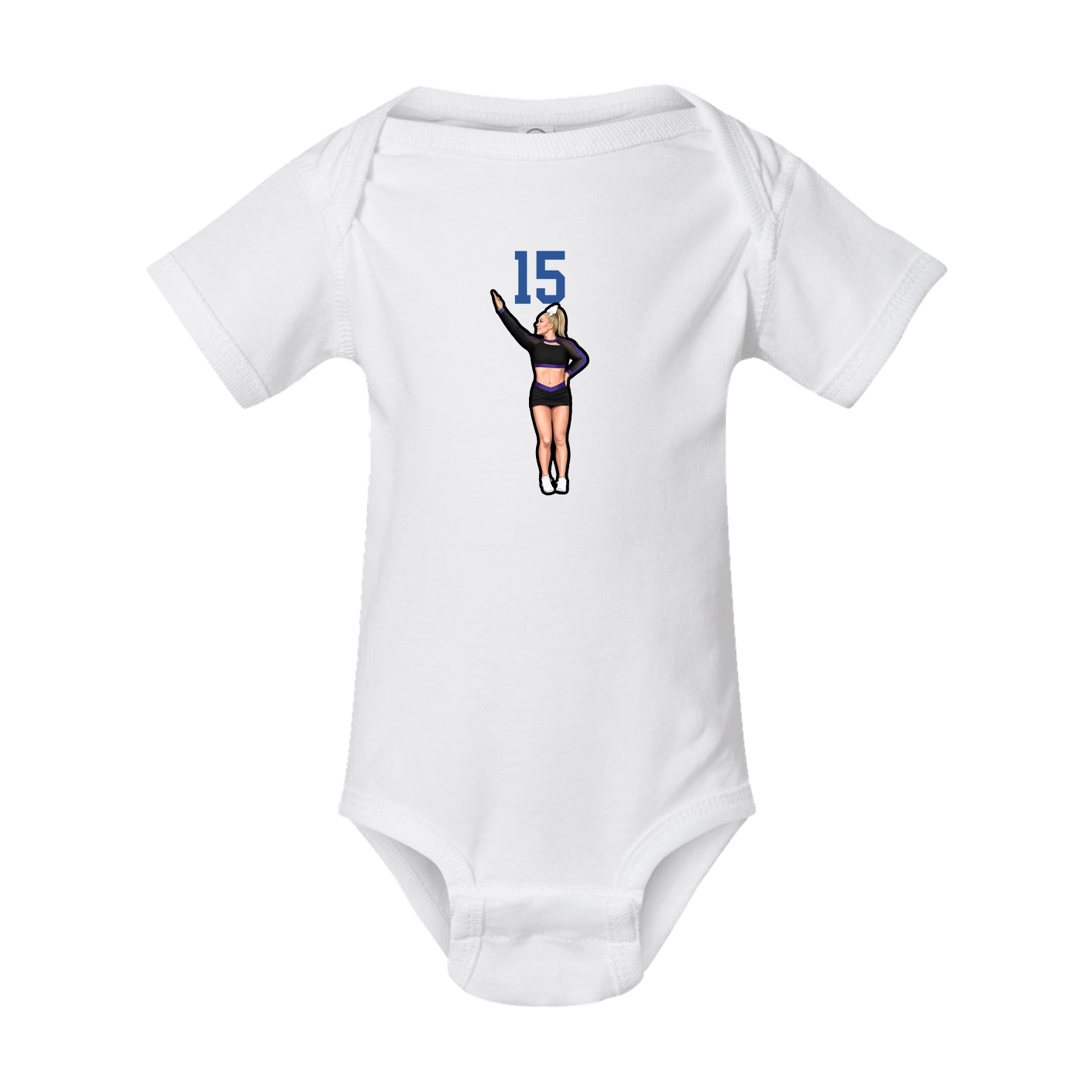 Baby Onesie — Number Top in White