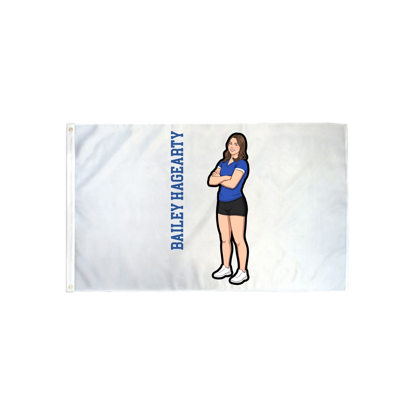 3x5 Flag — Name Vertical in Classic