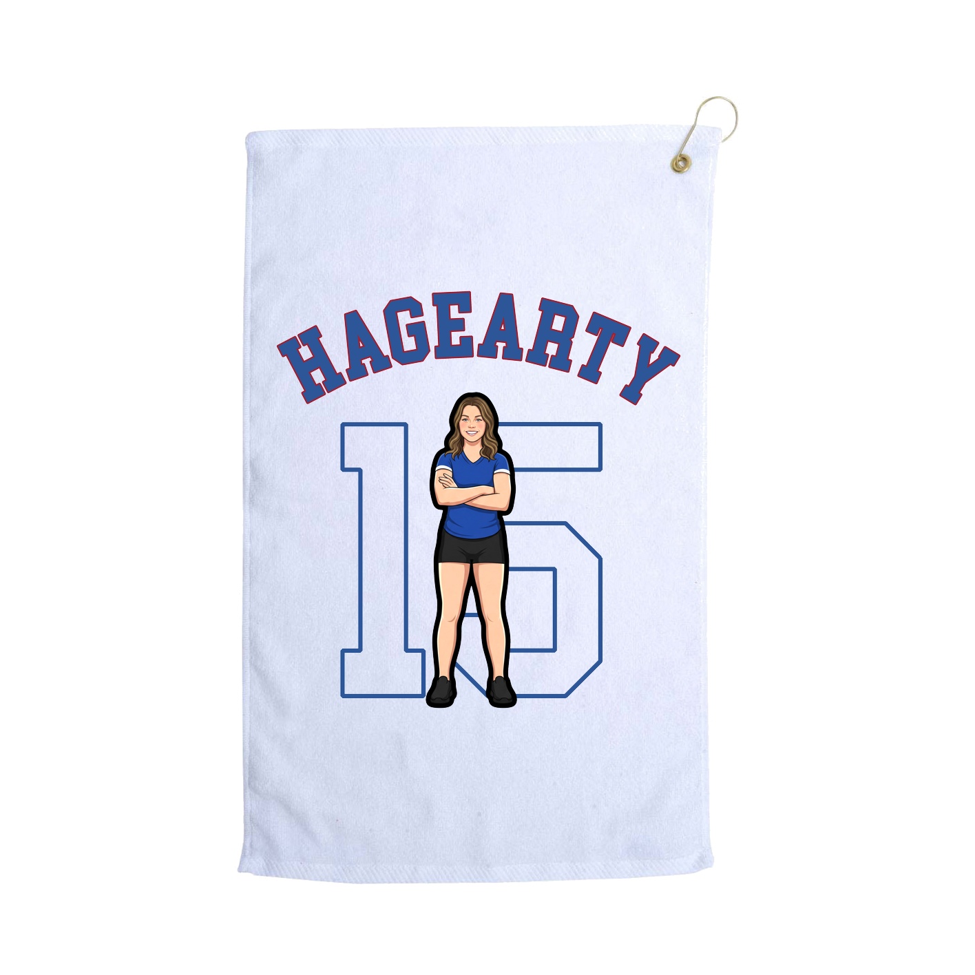 Golf Towel — Shirsey Arch in White