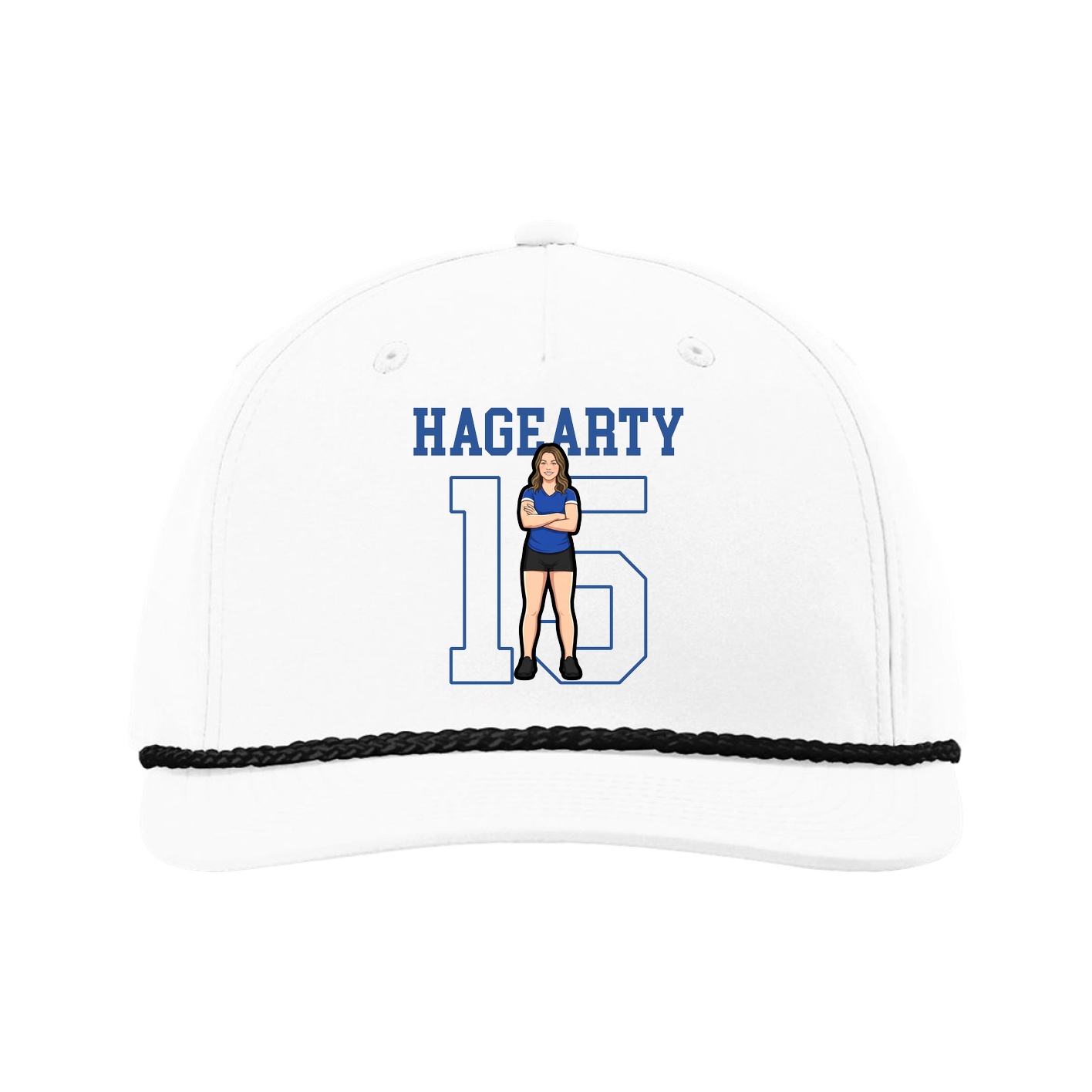 Five-Panel Classic Rope Cap — Shirsey in White