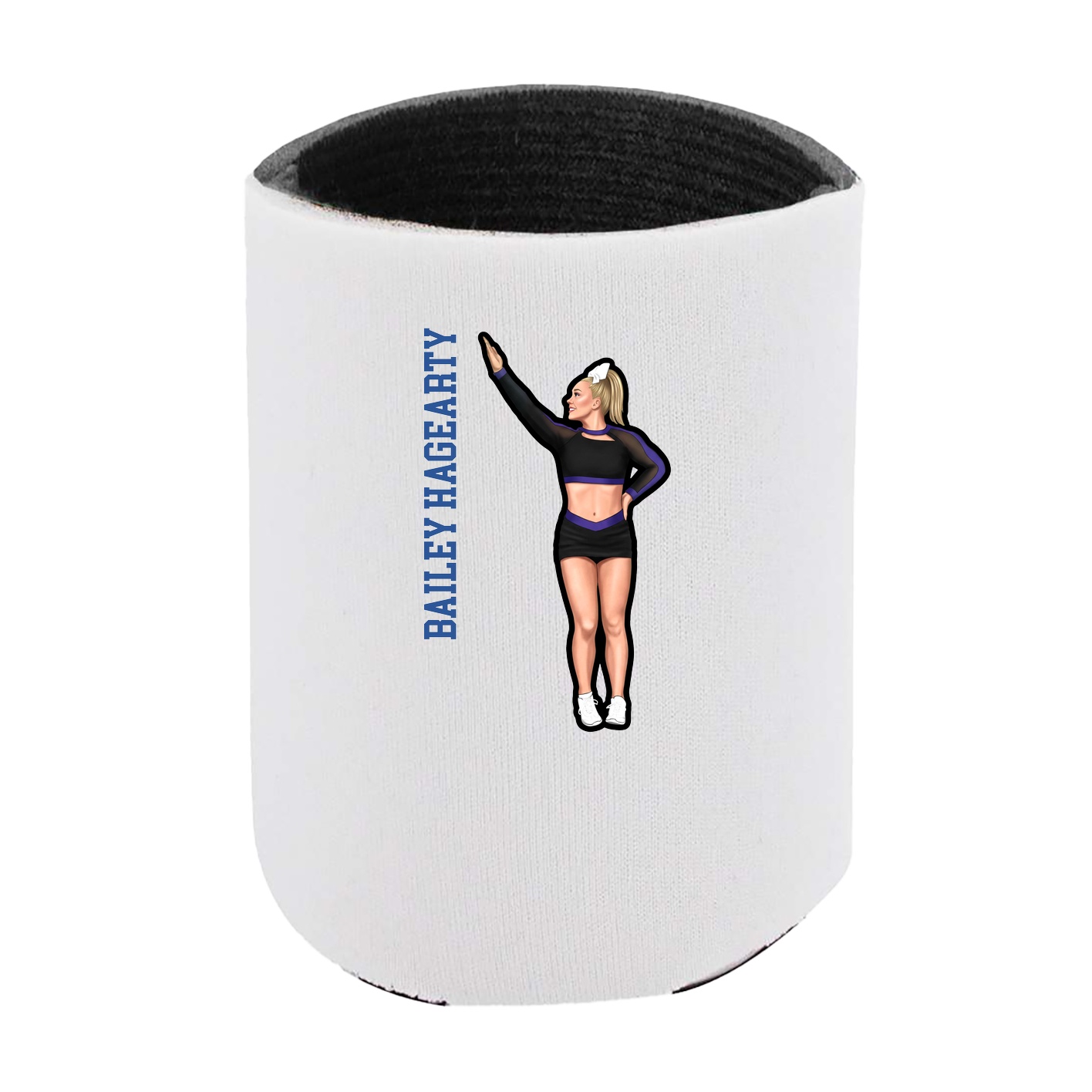 Can Holder — Name Vertical in White