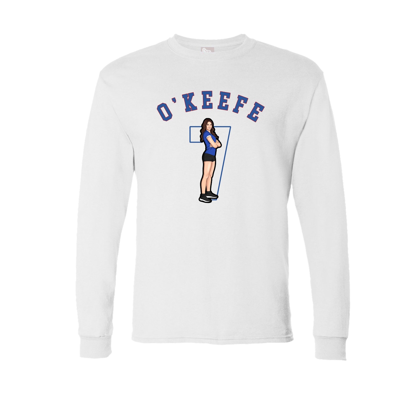 Long Sleeve Tee — Shirsey Arch in White