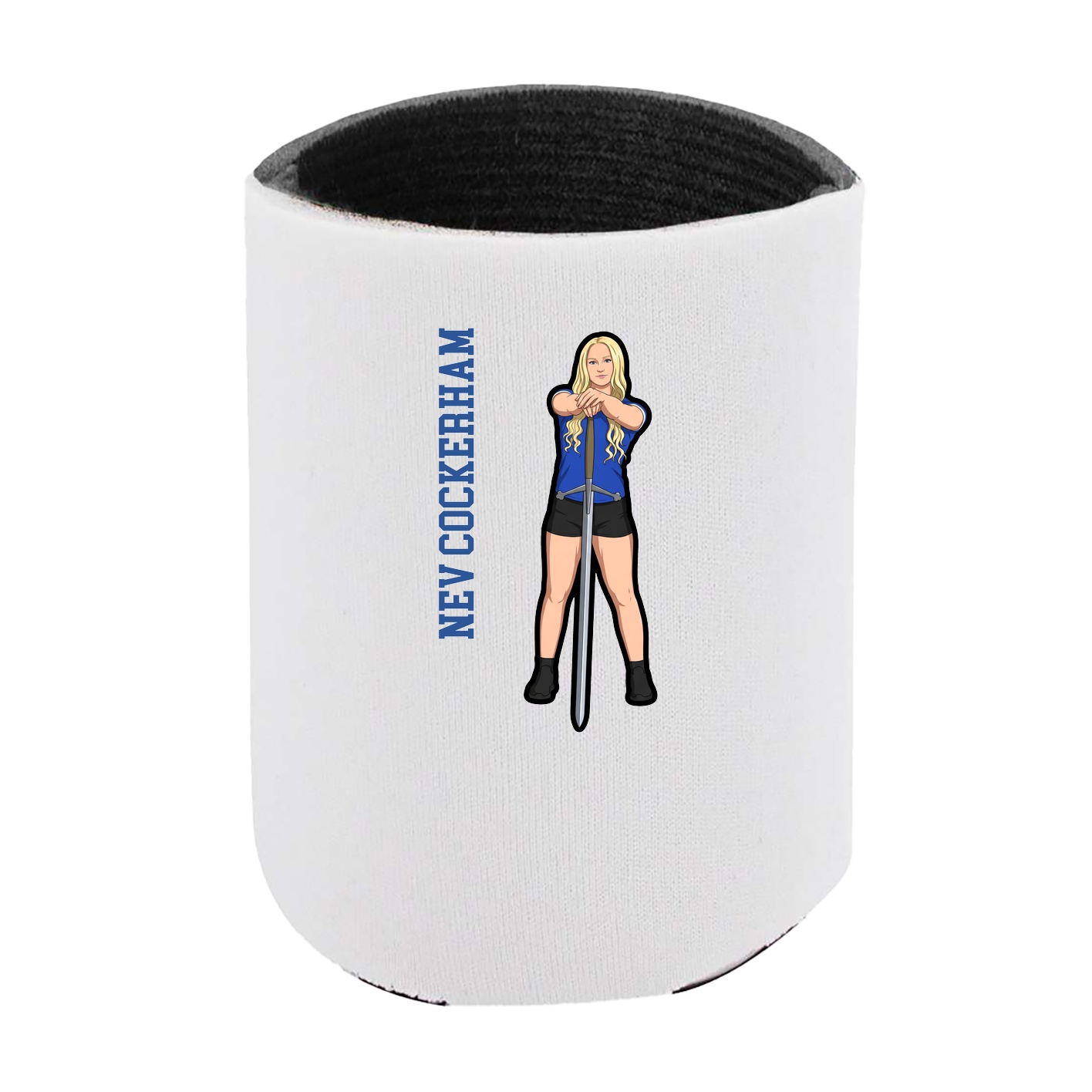 Can Holder — Name Vertical in White