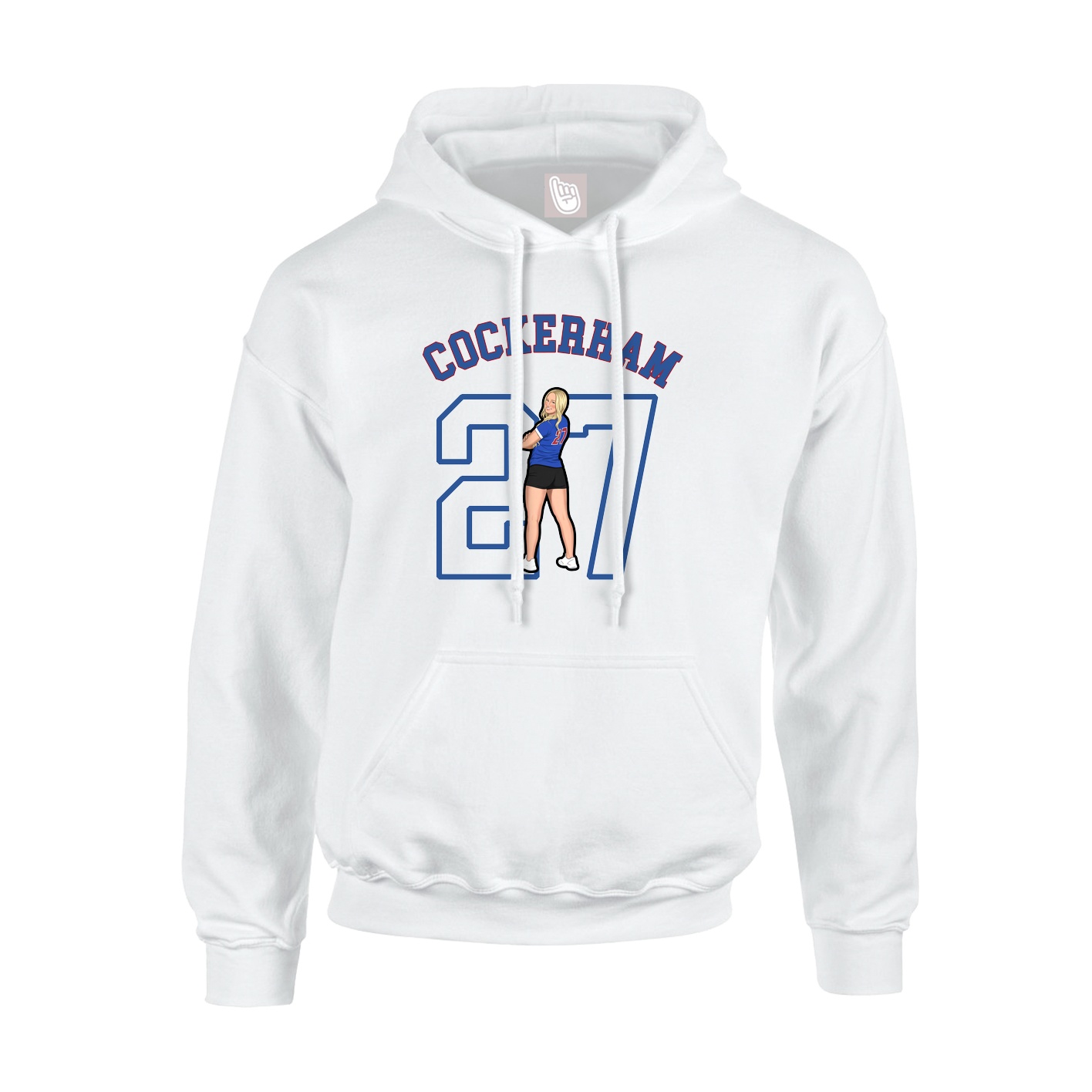 Youth Hoodie — Shirsey Arch in White