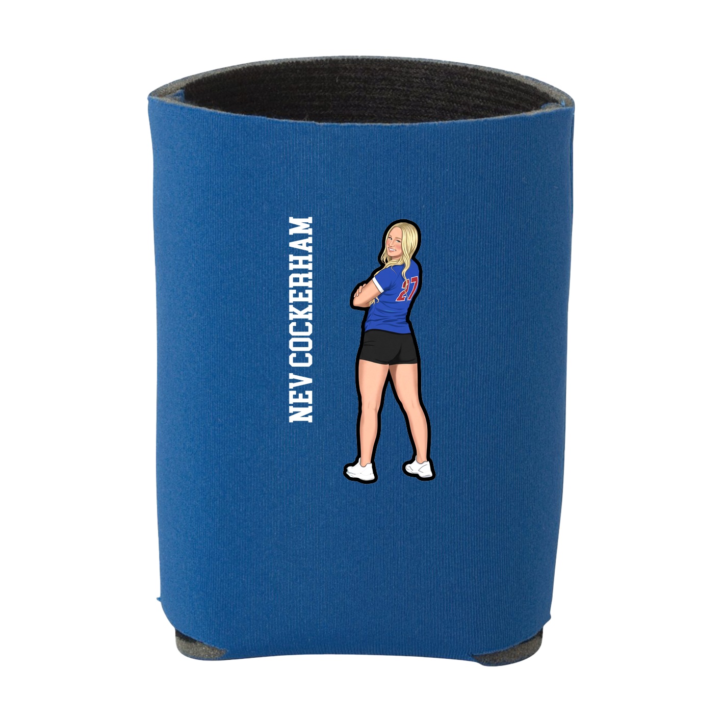 Can Holder — Name Vertical in Royal