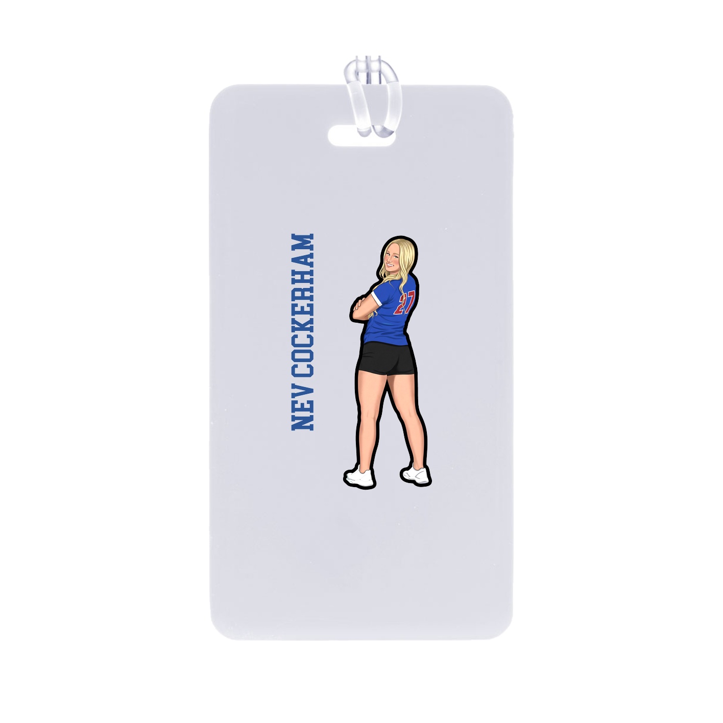 Bag Tag — Name Vertical in Classic