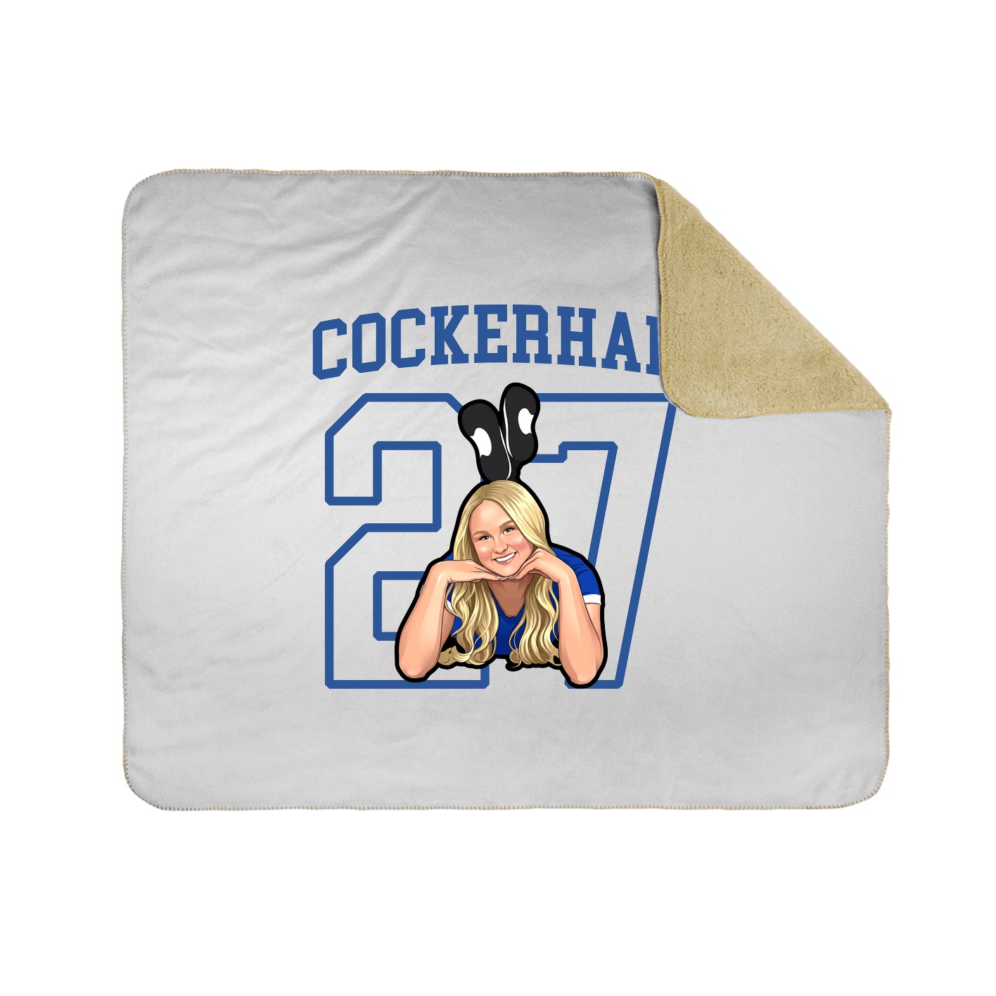 50x60 Sherpa Lined Throw Blanket