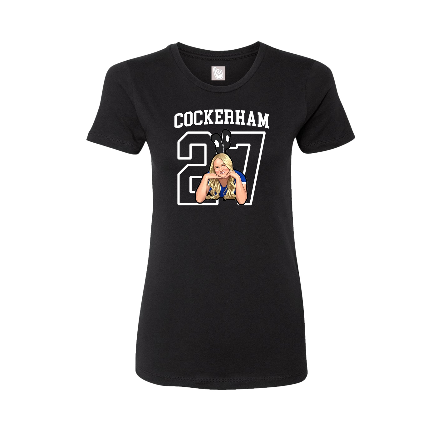 Fitted Women's Tee — Shirsey in Black