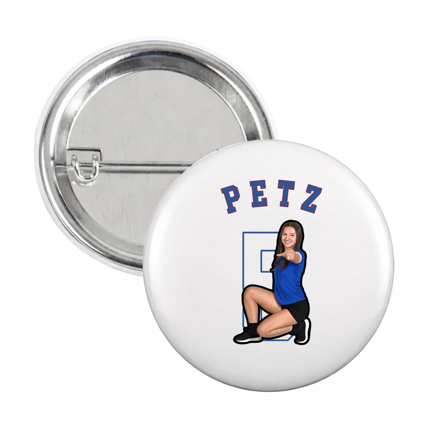 Game Day Button — Shirsey Arch in White