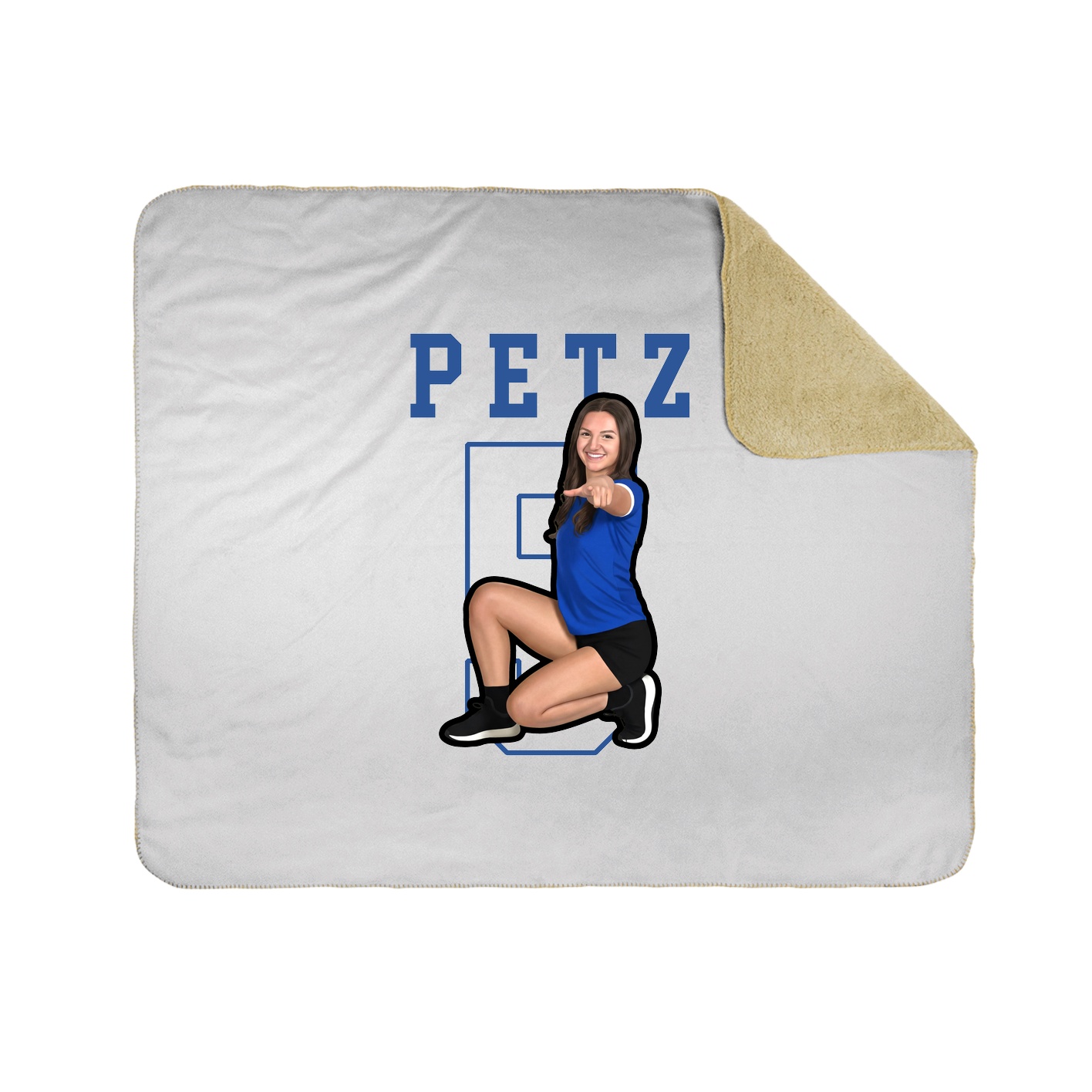 Throw Blanket — Shirsey in White