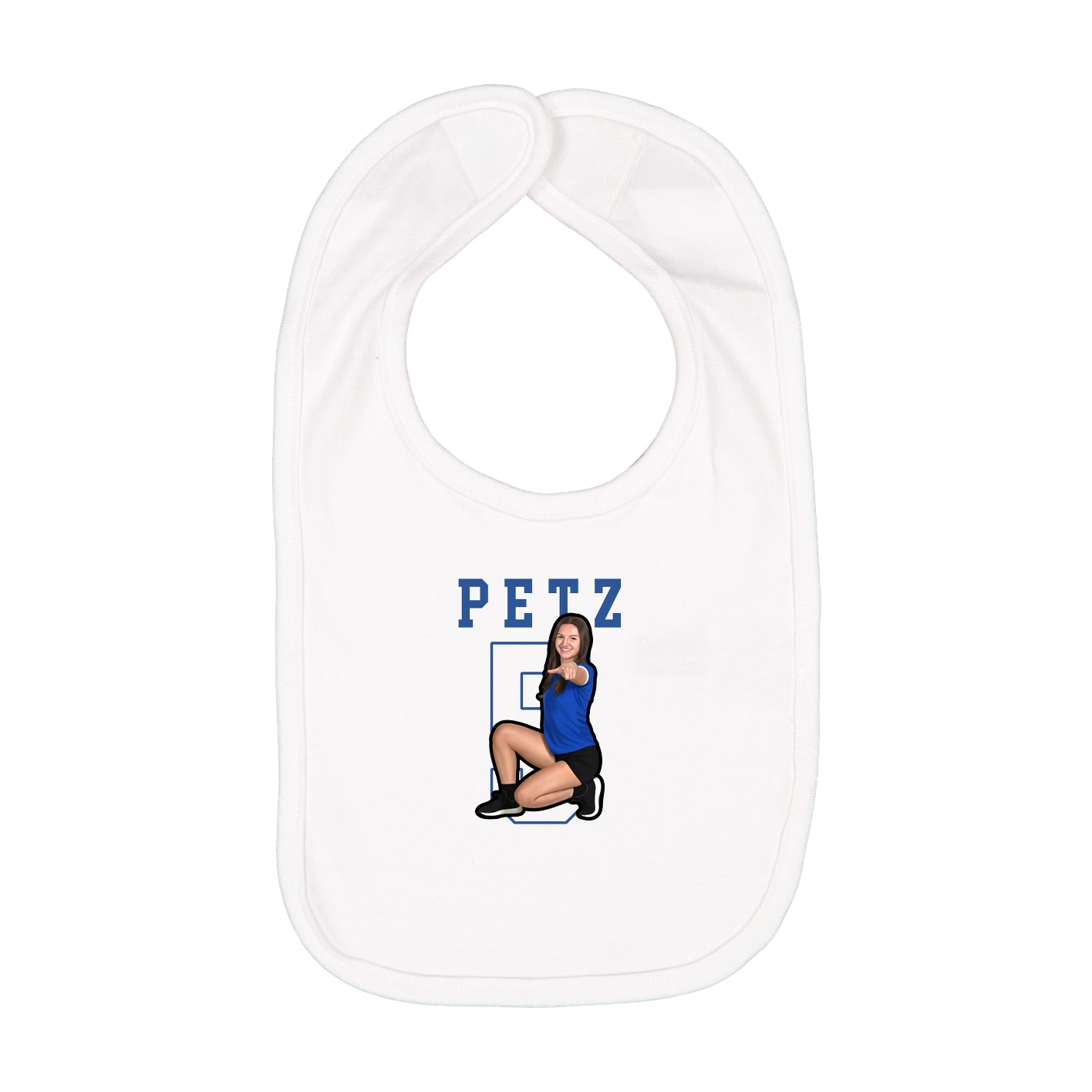 Infant Bib — Shirsey in White