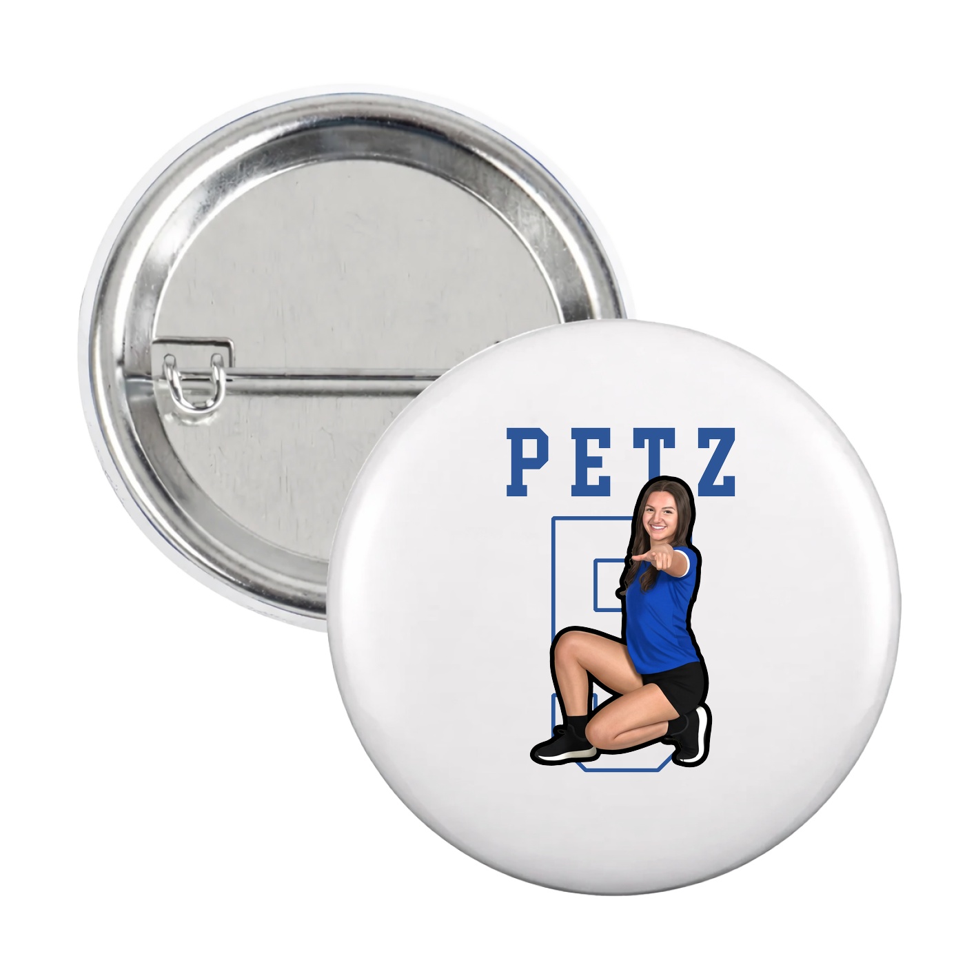 Game Day Button — Shirsey in White