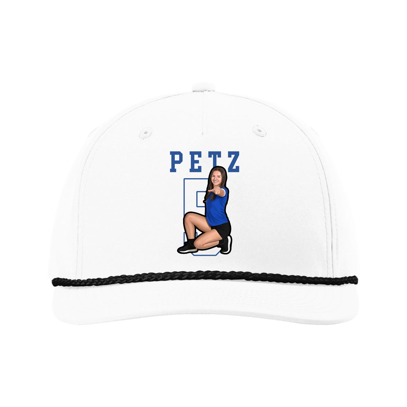 Five-Panel Classic Rope Cap — Shirsey in White