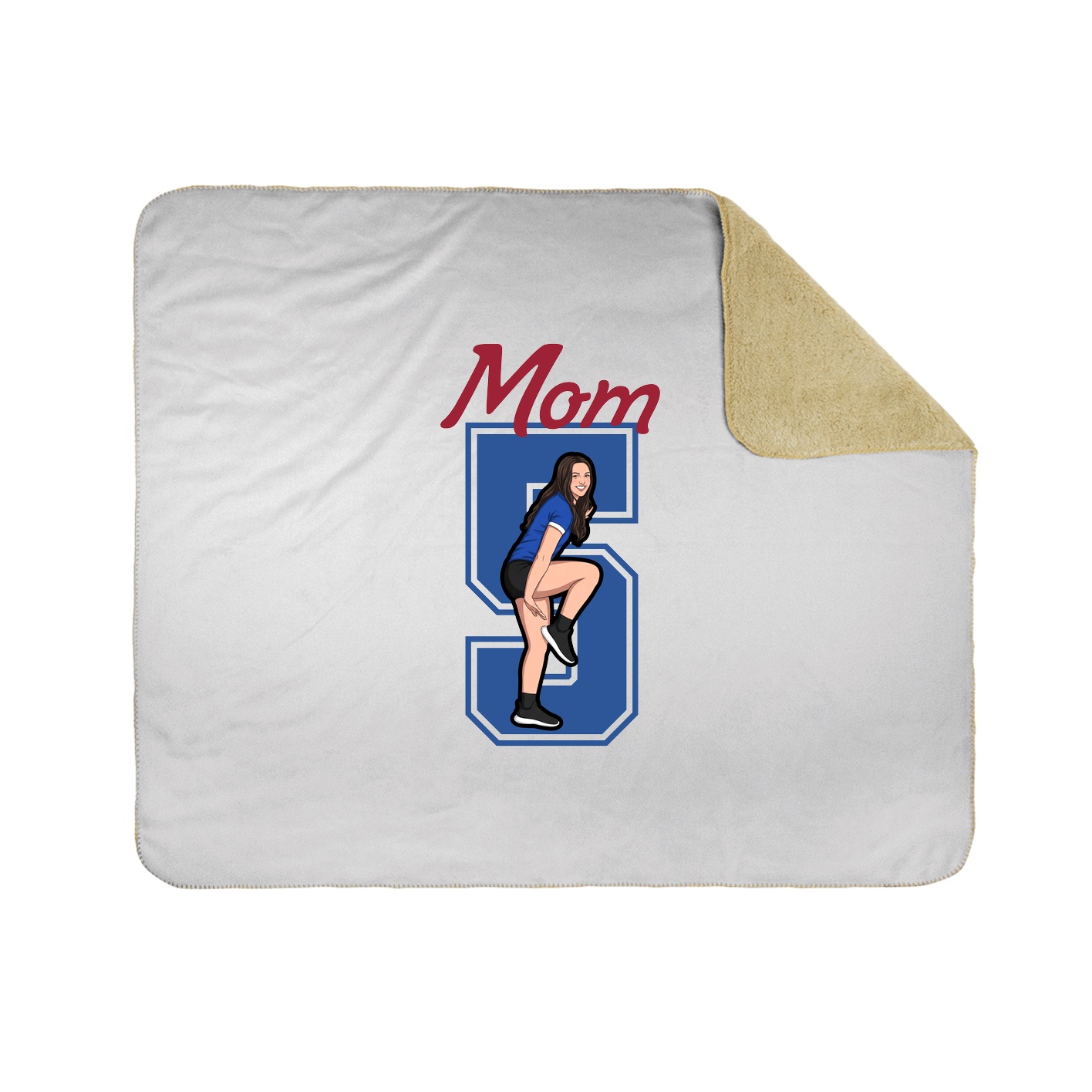 Throw Blanket — Mothers Day Shirsey in White