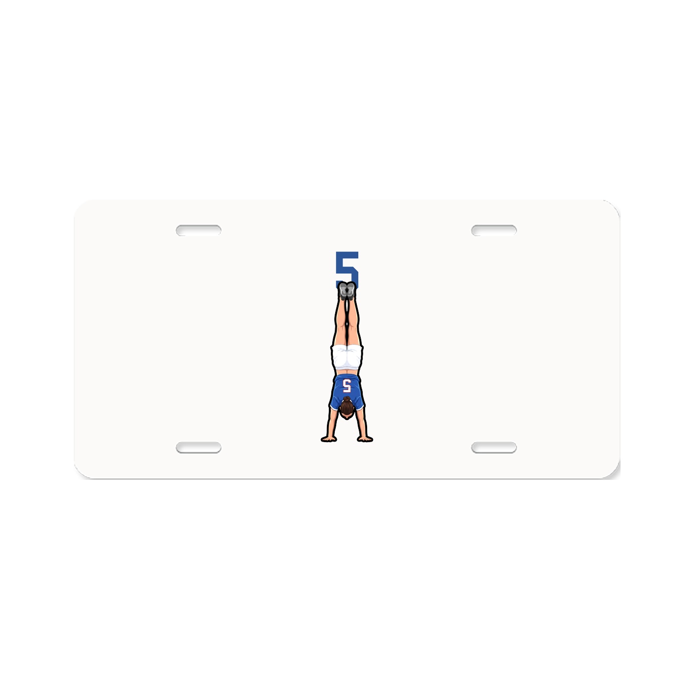 License Plate — Number Top in Classic