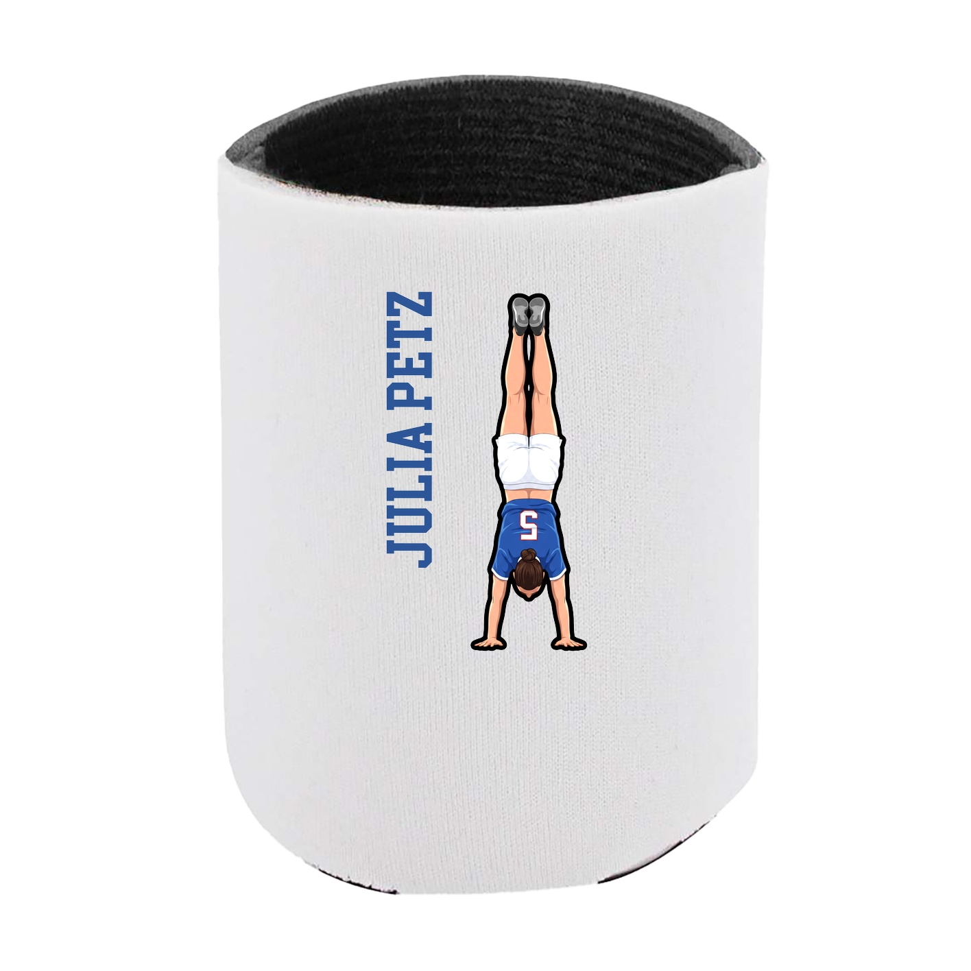 Can Holder — Name Vertical in White