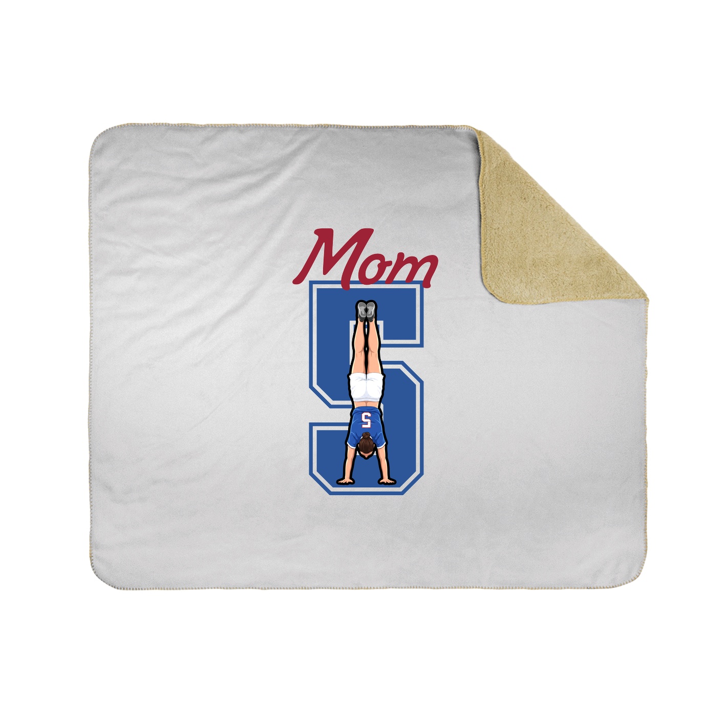Throw Blanket — Mothers Day Shirsey in White