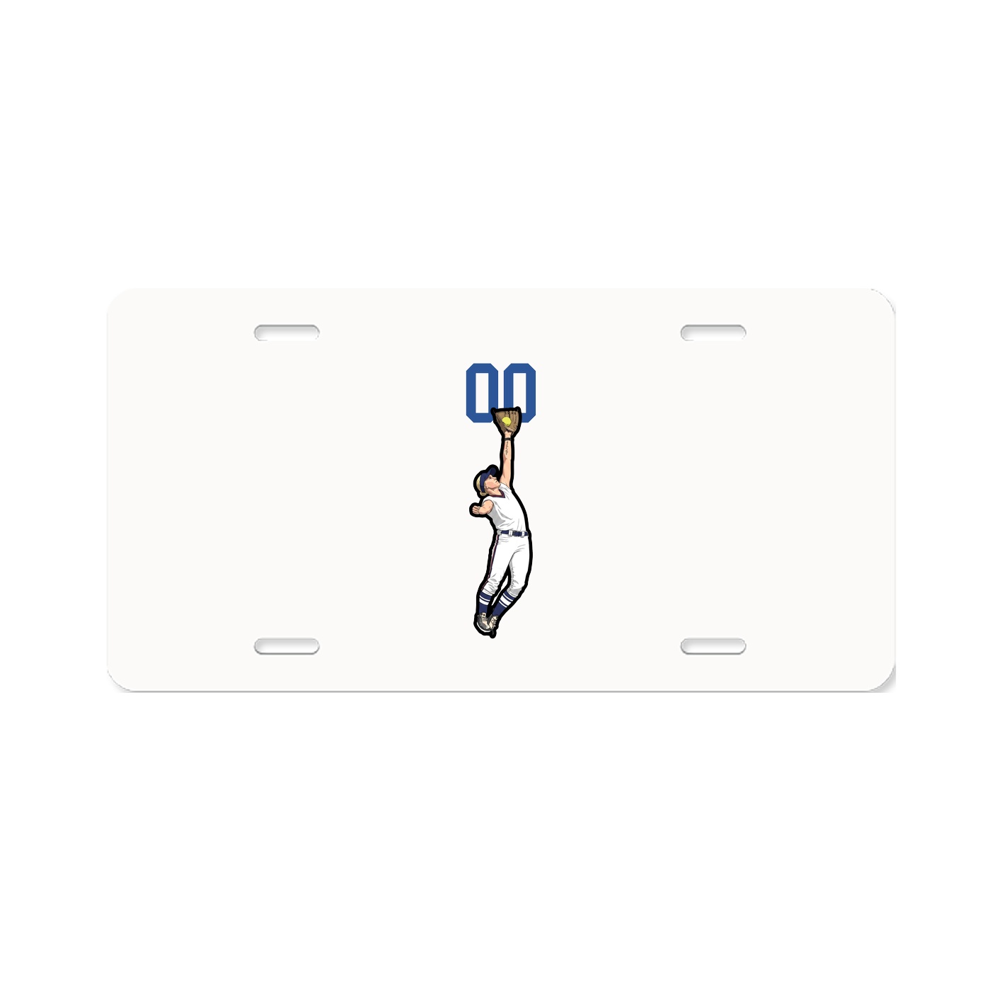 License Plate — Number Top in Classic