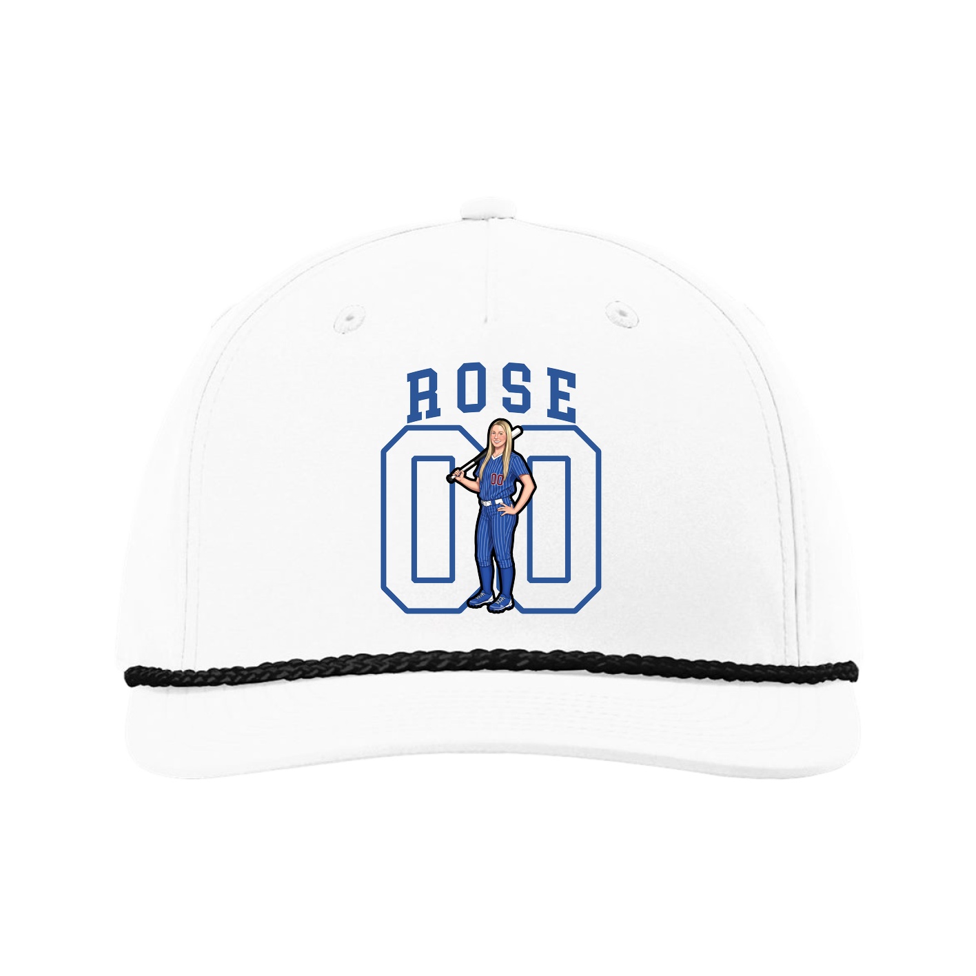 Five-Panel Classic Rope Cap — Shirsey in White