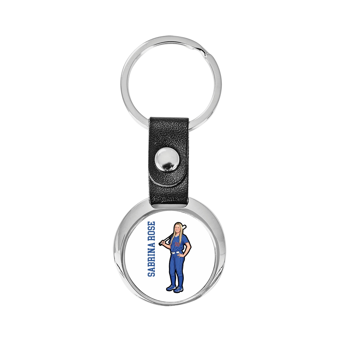 Key Chain — Name Vertical in Classic
