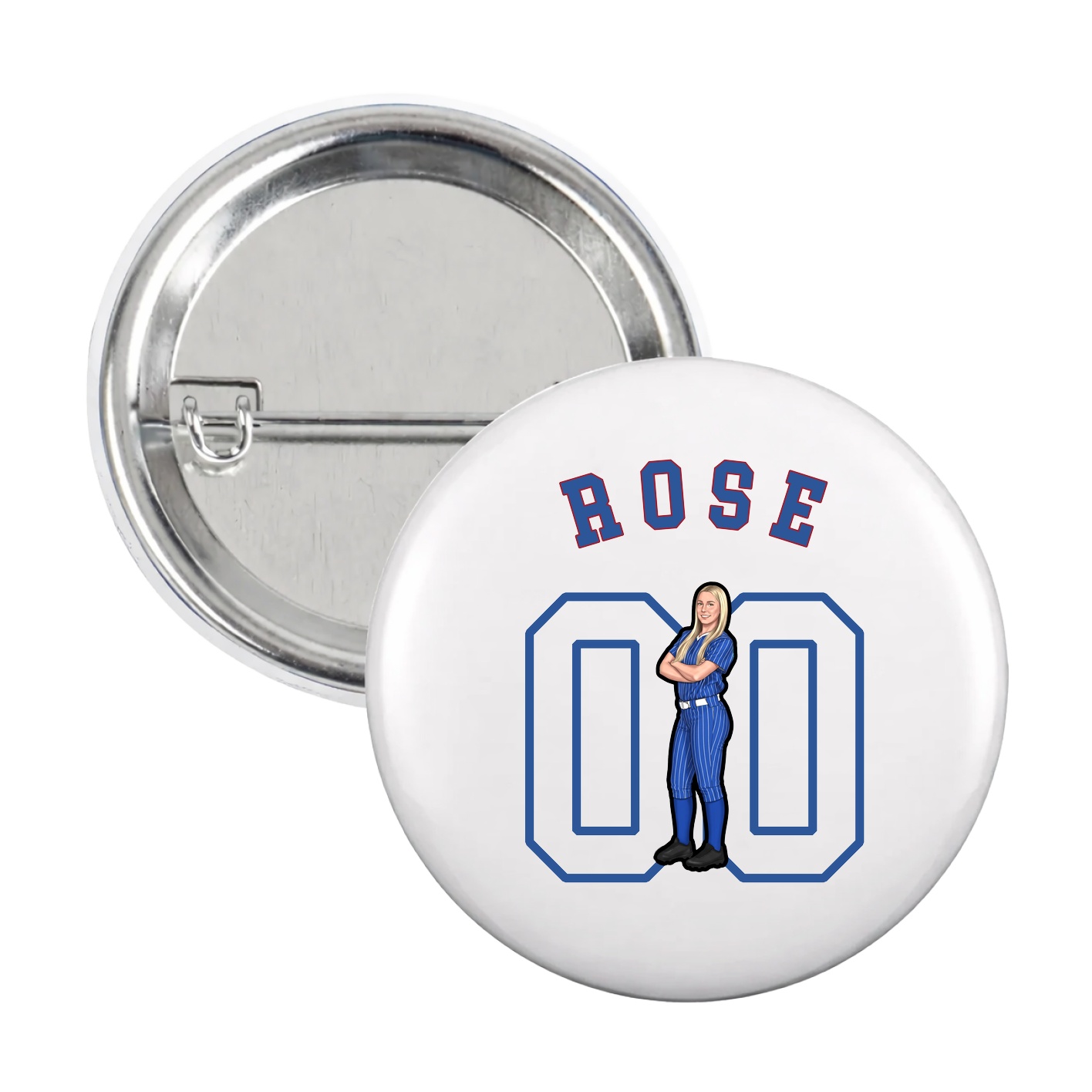 Game Day Button — Shirsey Arch in White