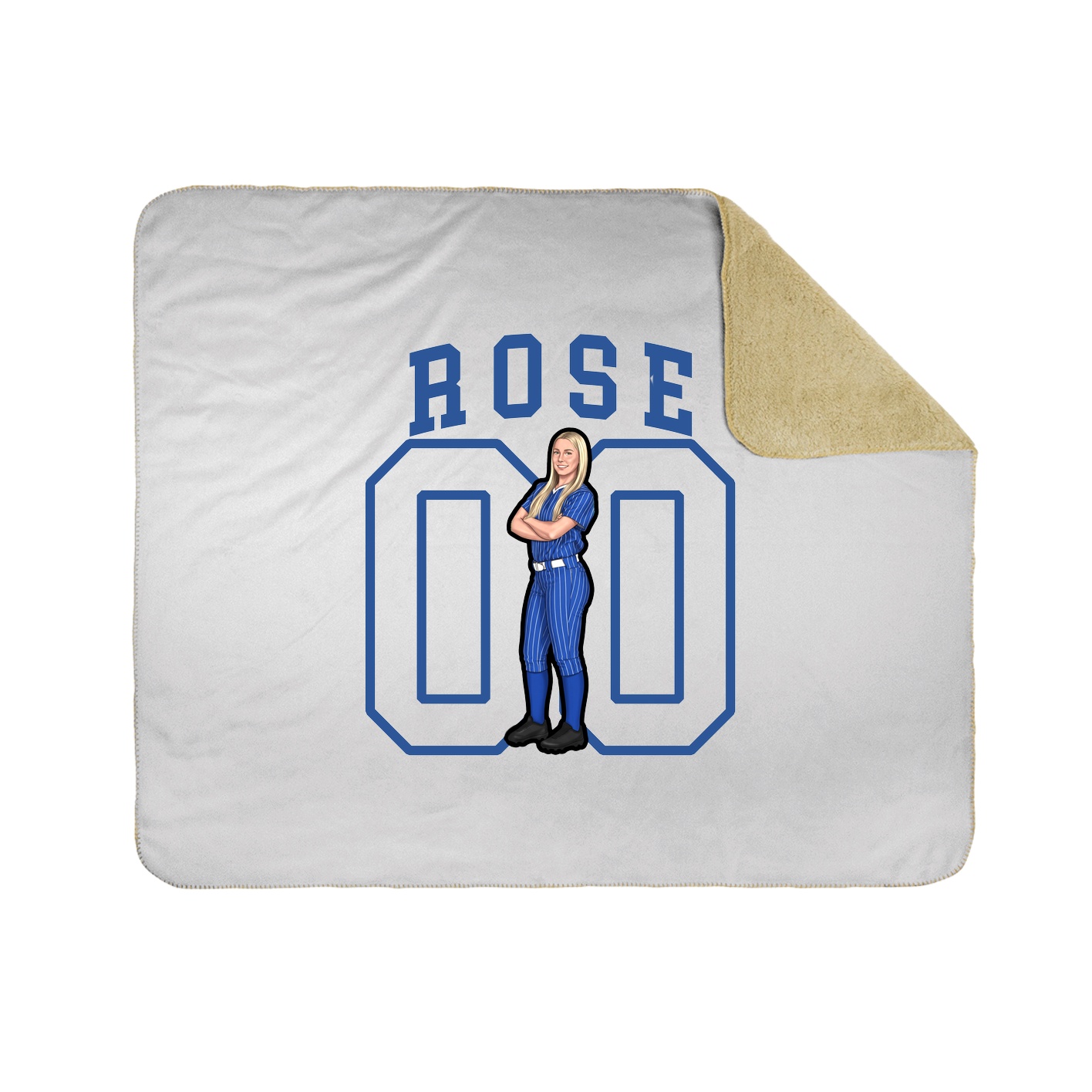 Throw Blanket — Shirsey in White