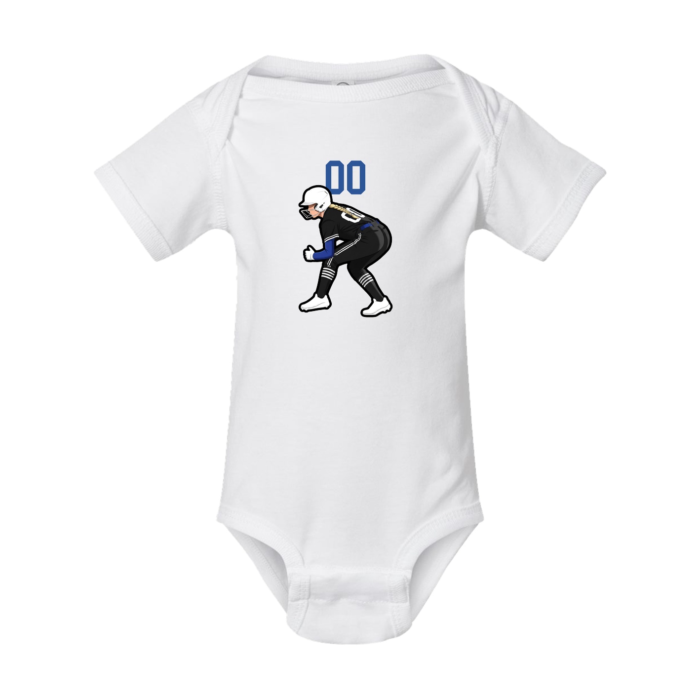 Baby Onesie — Number Top in White