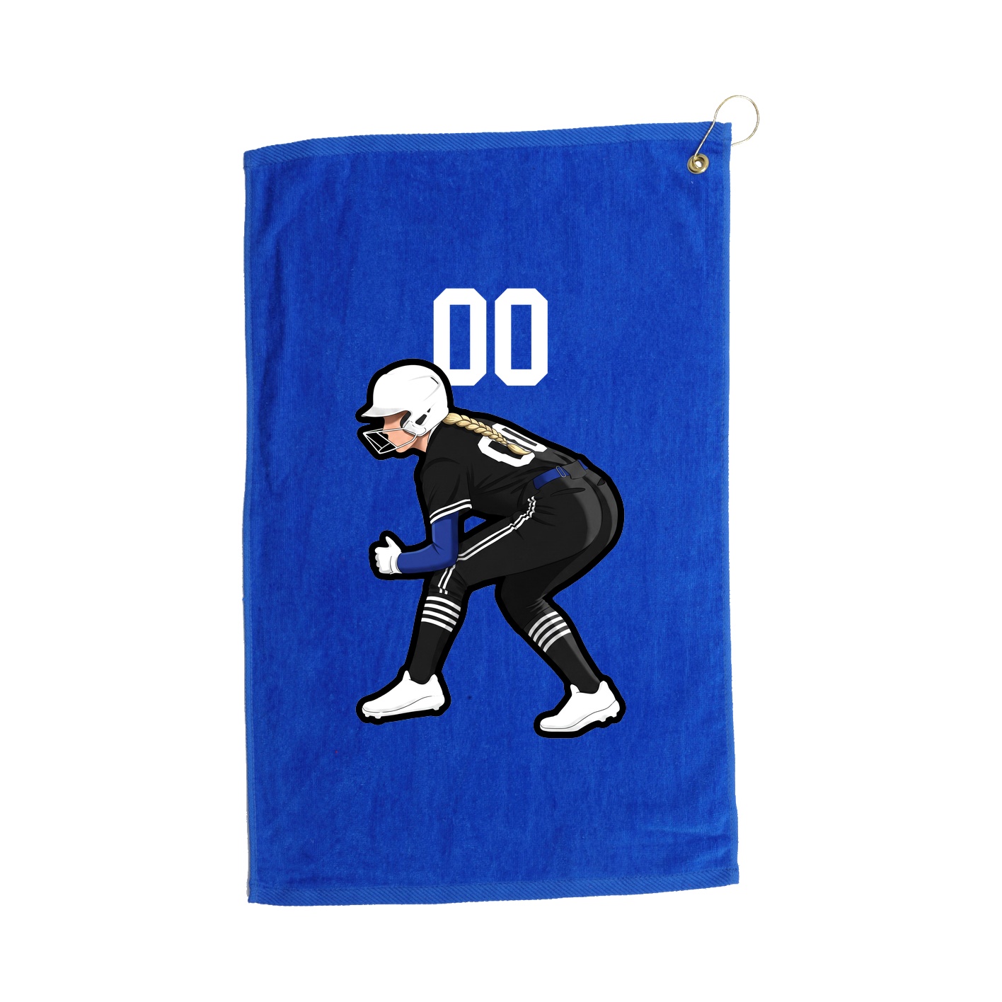 Golf Towel — Number Top in Royal