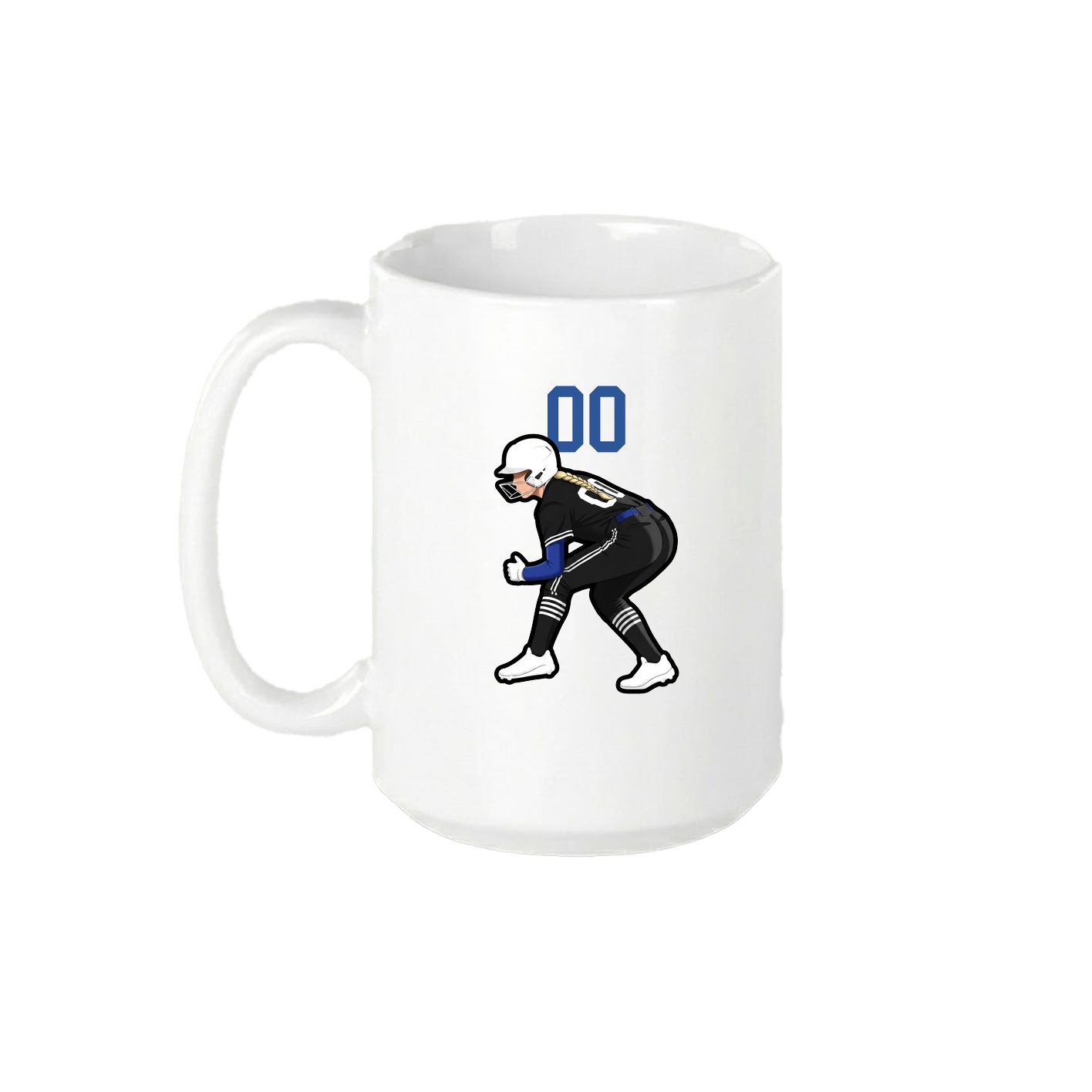 15oz Coffee Mug — Number Top in White