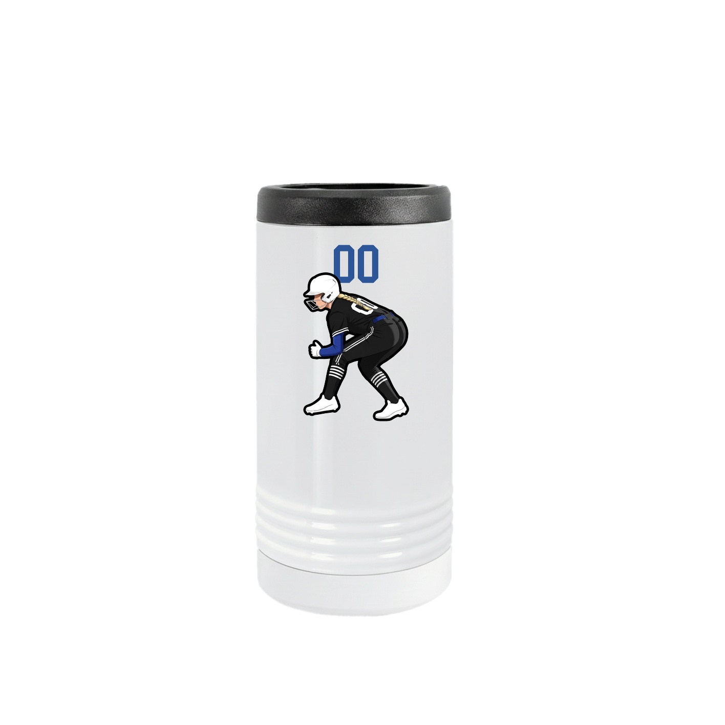 Slim Beverage Holder — Number Top in White