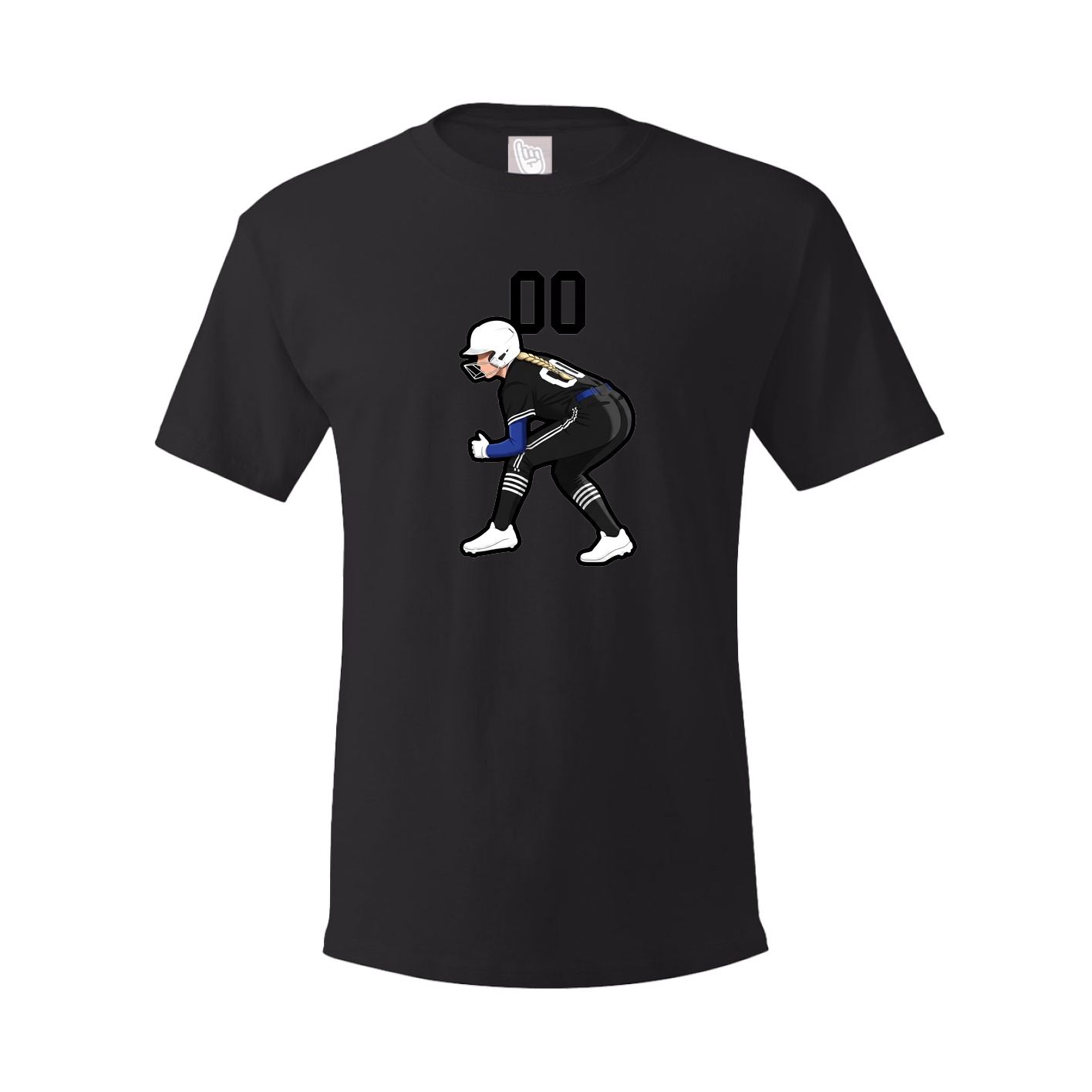Youth Tee — Number Top in Black